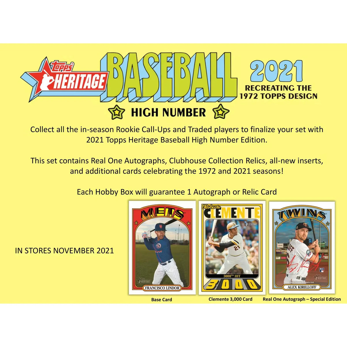 2021 Topps Heritage High Number Baseball Hobby Box (Ships Sealed Only) - D | P5595360