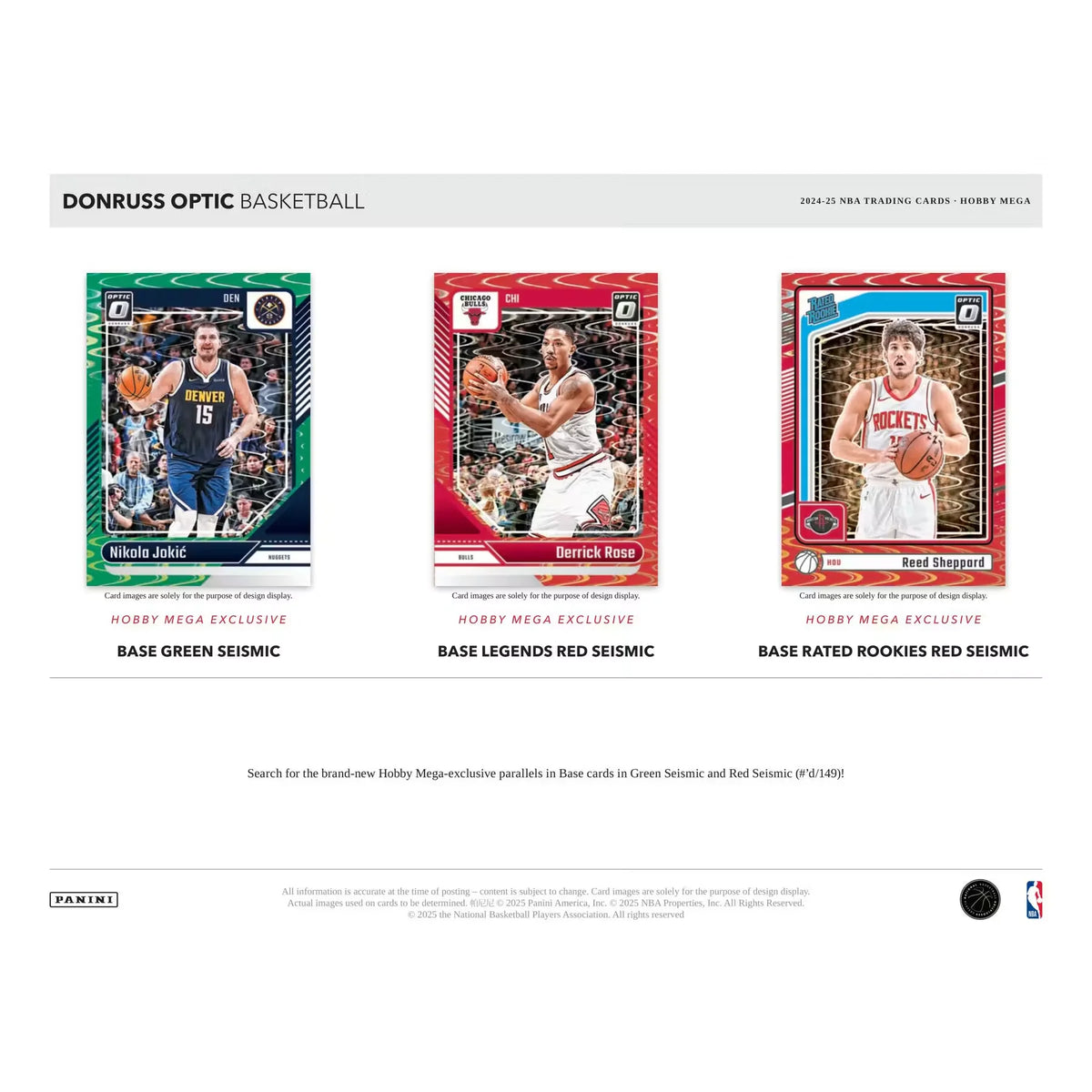 2024-25 Panini Donruss Optic Basketball Mega Hobby Box (Ships Sealed Only) | P5595519