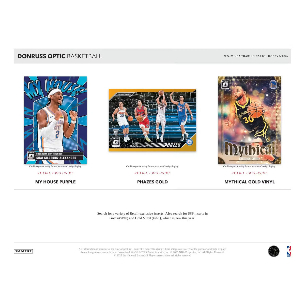 2024-25 Panini Donruss Optic Basketball Mega Hobby Box (Ships Sealed Only) | P5595519