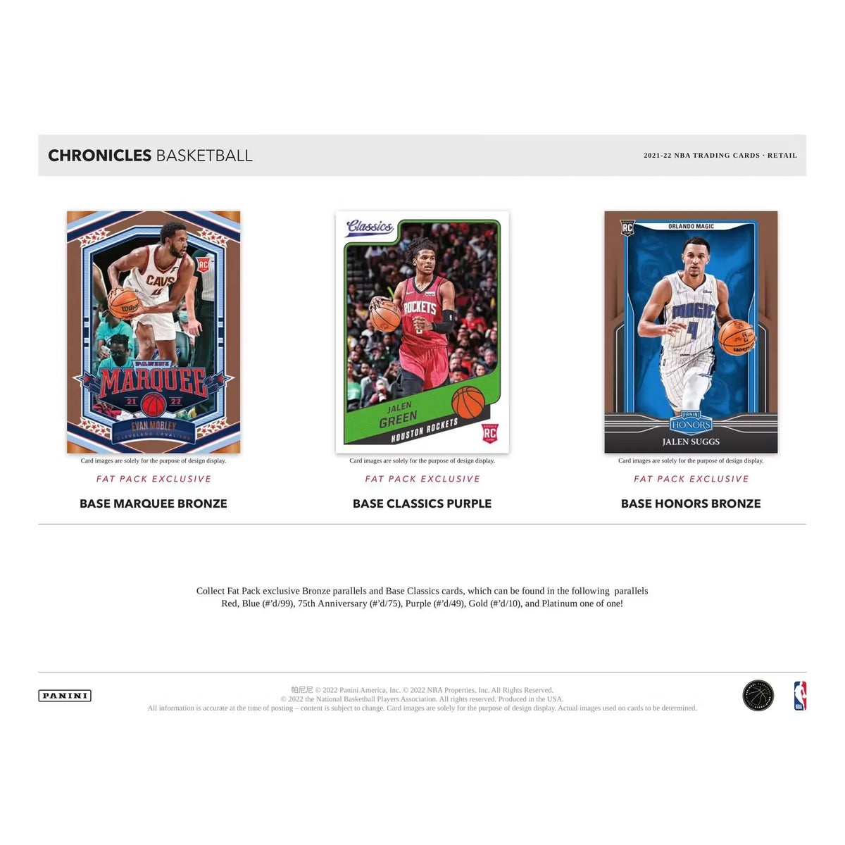 2021-22 Panini Chronicles Basketball Blaster Box | Pink Parallels | P5595596