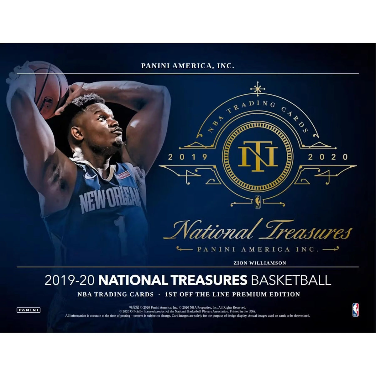 2019-20 Panini National Treasures FOTL Basketball Hobby Box (Ships Sealed Only) | P5595628