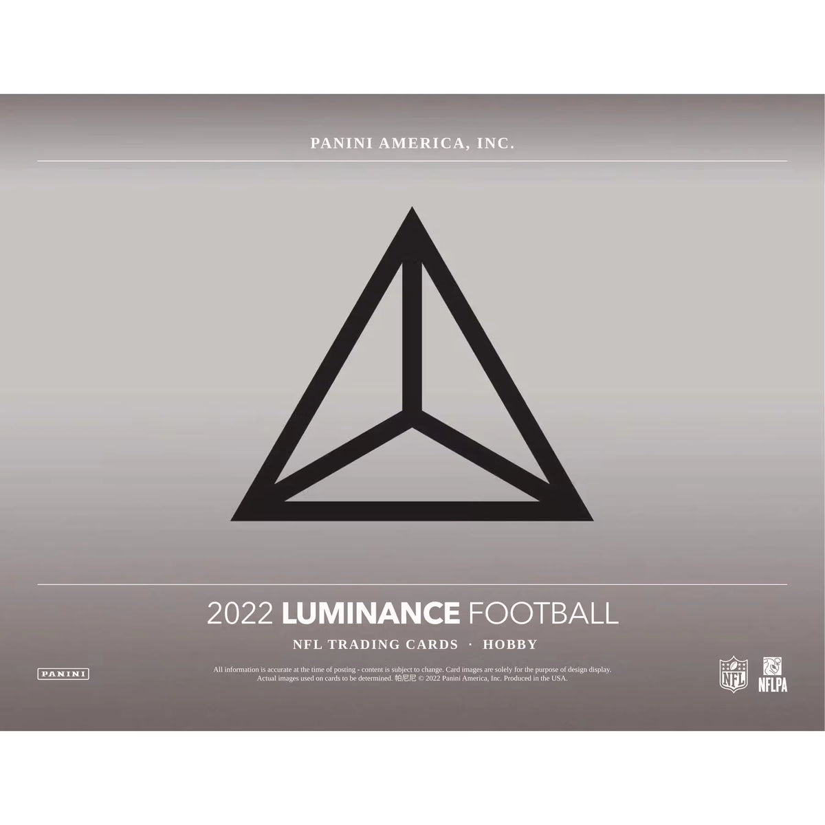 2022 Panini Luminance Football Hobby Box (Ships Sealed Only) - D | P5595687