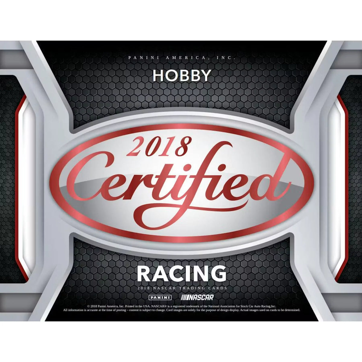 2018 Panini Certified Racing Hobby Box (Ships Sealed Only) - D | P5595787