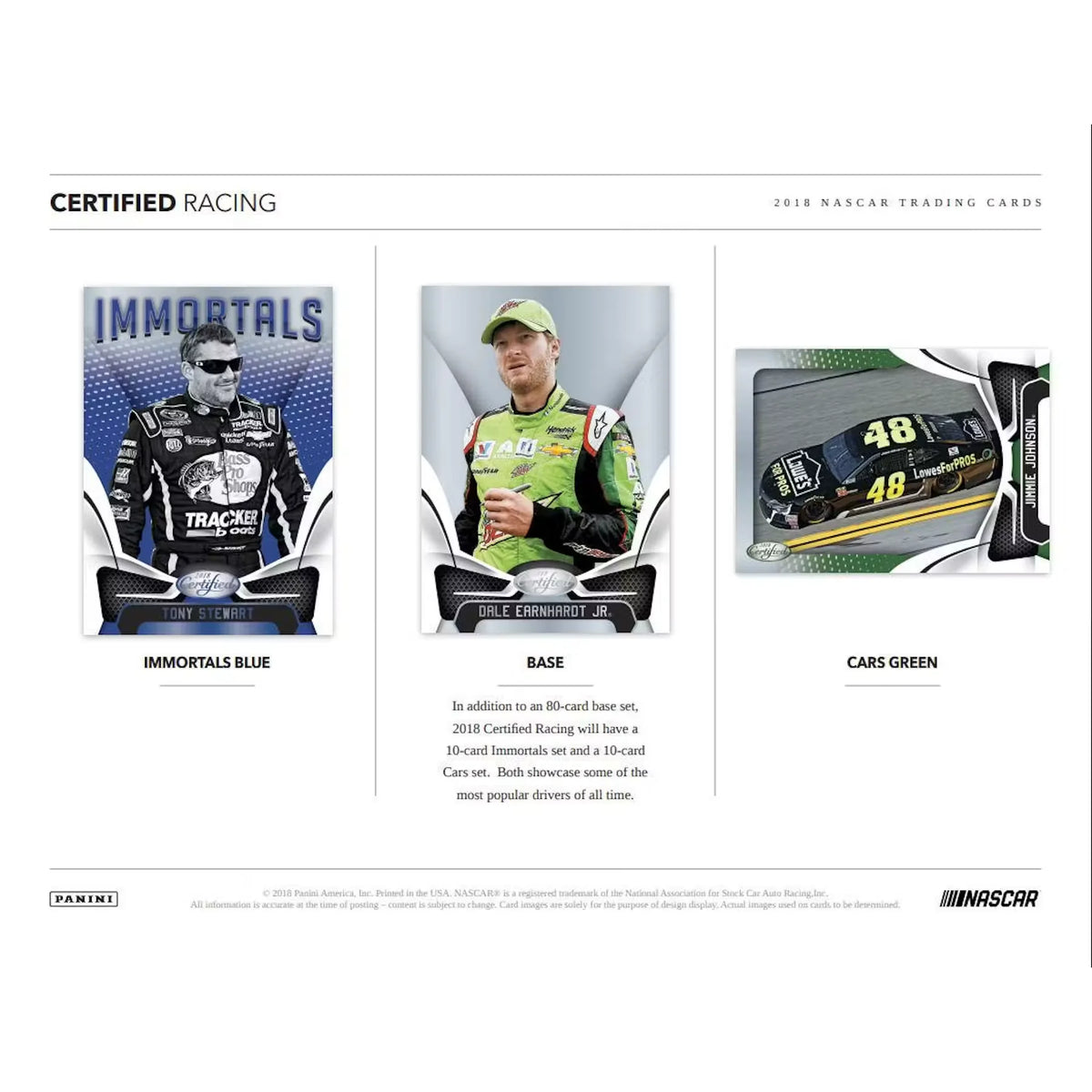 2018 Panini Certified Racing Hobby Box (Ships Sealed Only) - D | P5595787