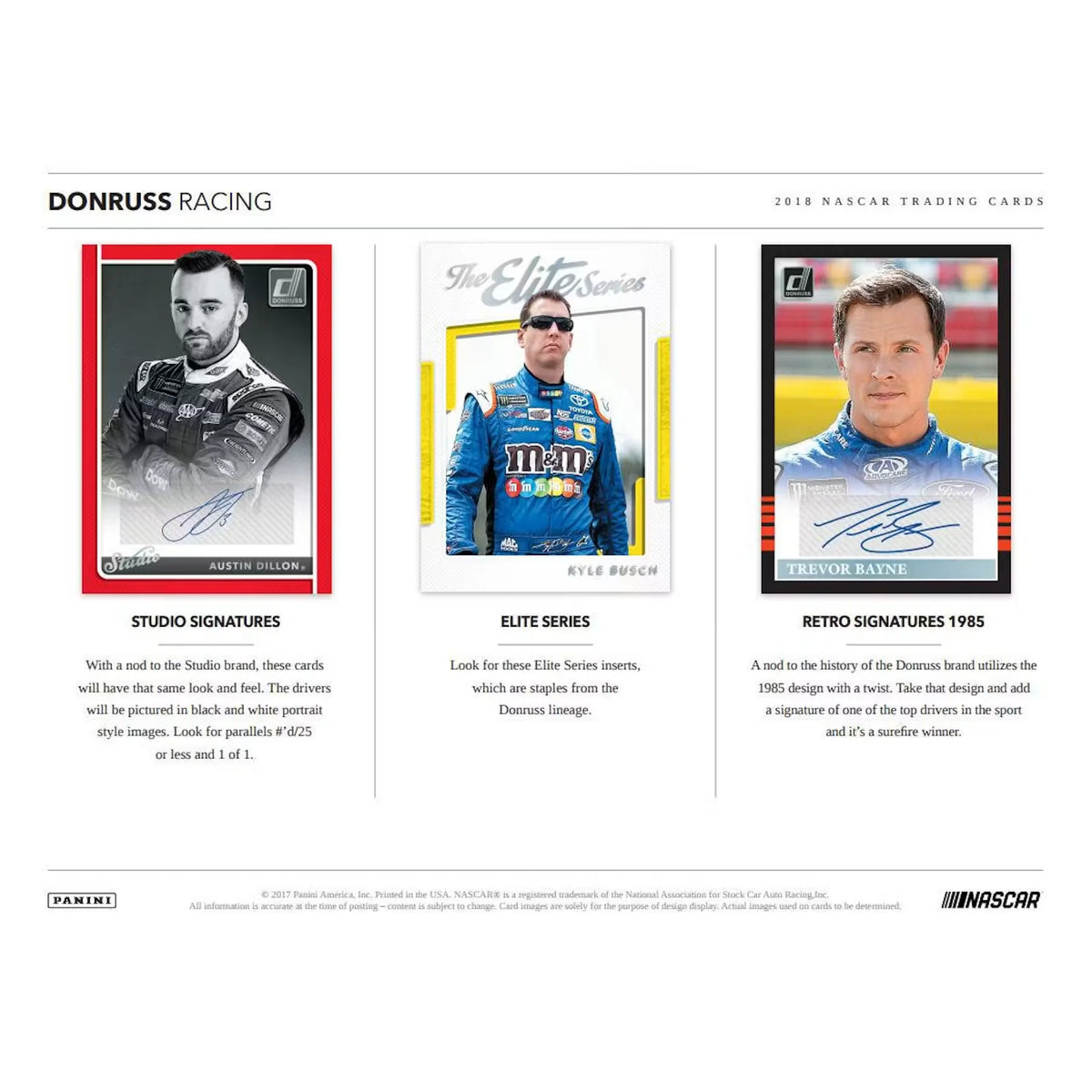 2018 Panini Donruss Racing Hobby Box (Ships Sealed Only) - D | P5595788