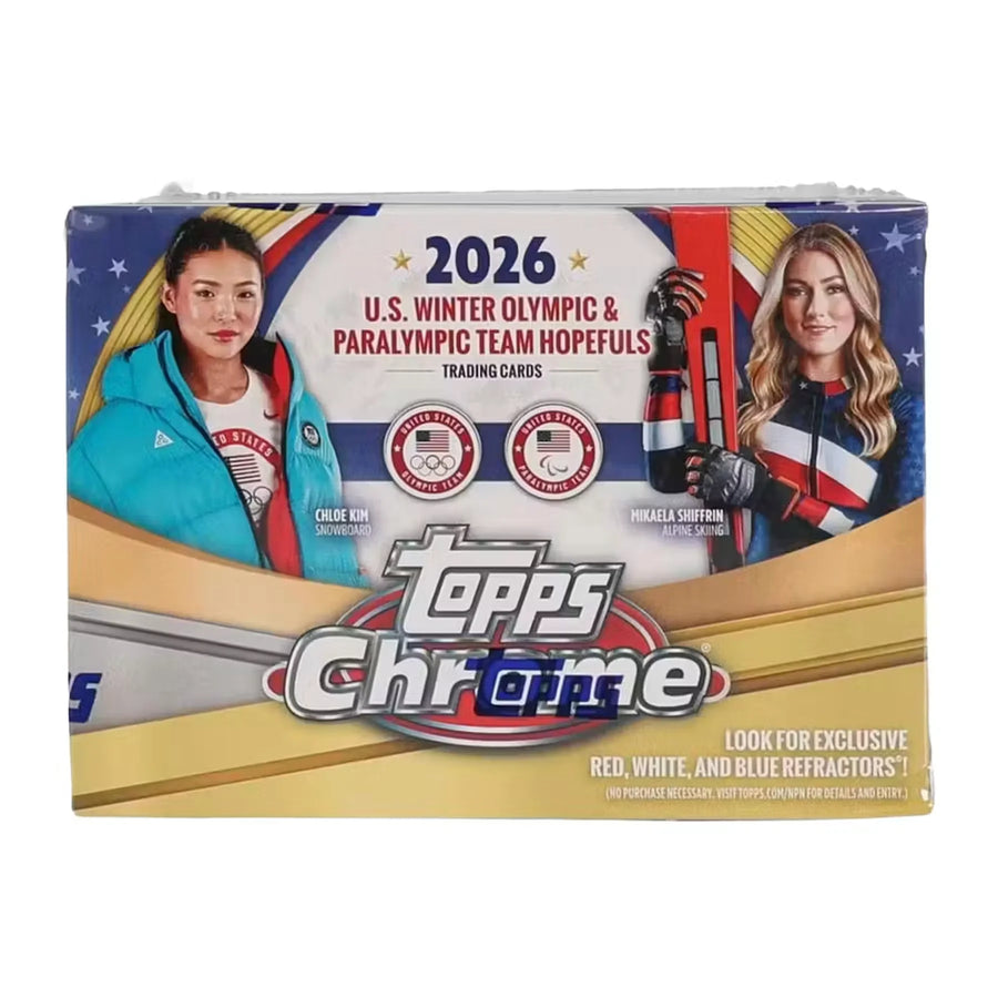 2026 Topps Chrome U.S. Olympics Blaster Box (Ships Sealed Only) | P5596045