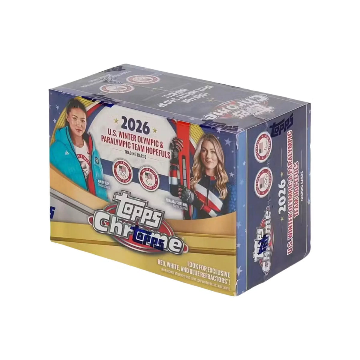 2026 Topps Chrome U.S. Olympics Blaster Box (Ships Sealed Only) | P5596045