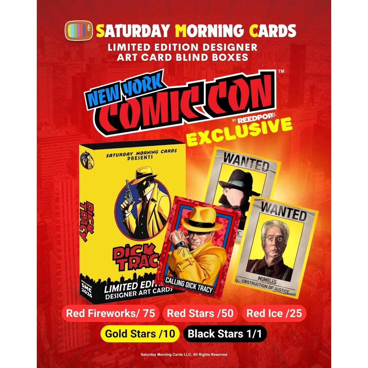 2026 Saturday Morning Cards Dick Tracy NYCC Exclusive Box (Ships Sealed Only) | P5598409