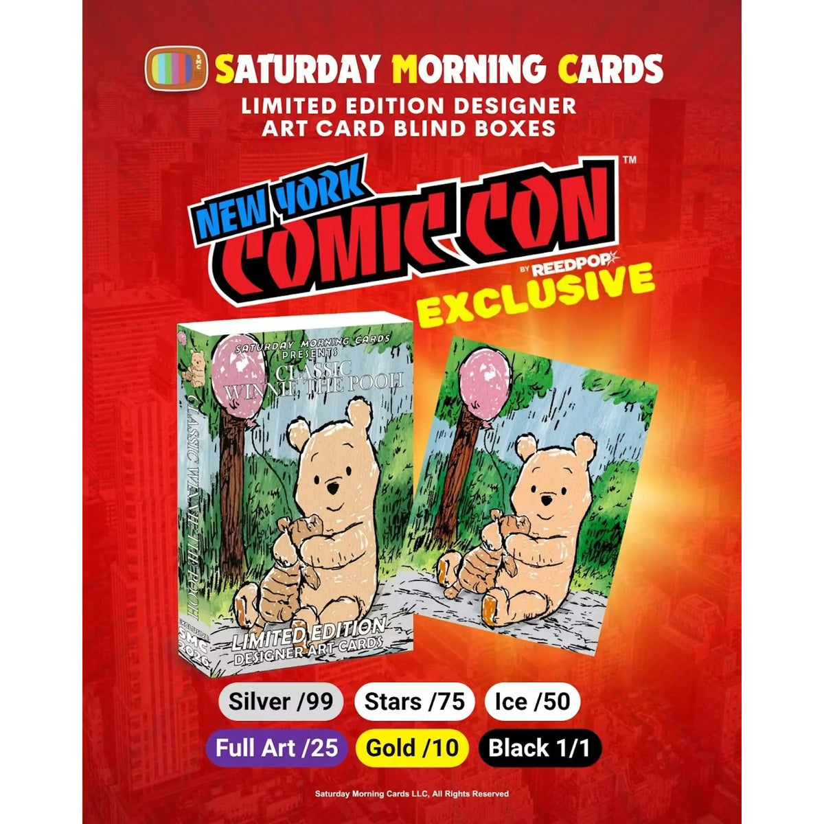 2026 Saturday Morning Cards Classic Winnie The Pooh | NYCC Exclusive Box | P5598411