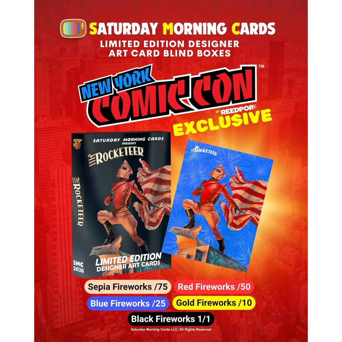 2026 Saturday Morning Cards Rocketeer NYCC Exclusive Box (Ships Sealed Only) | P5598434