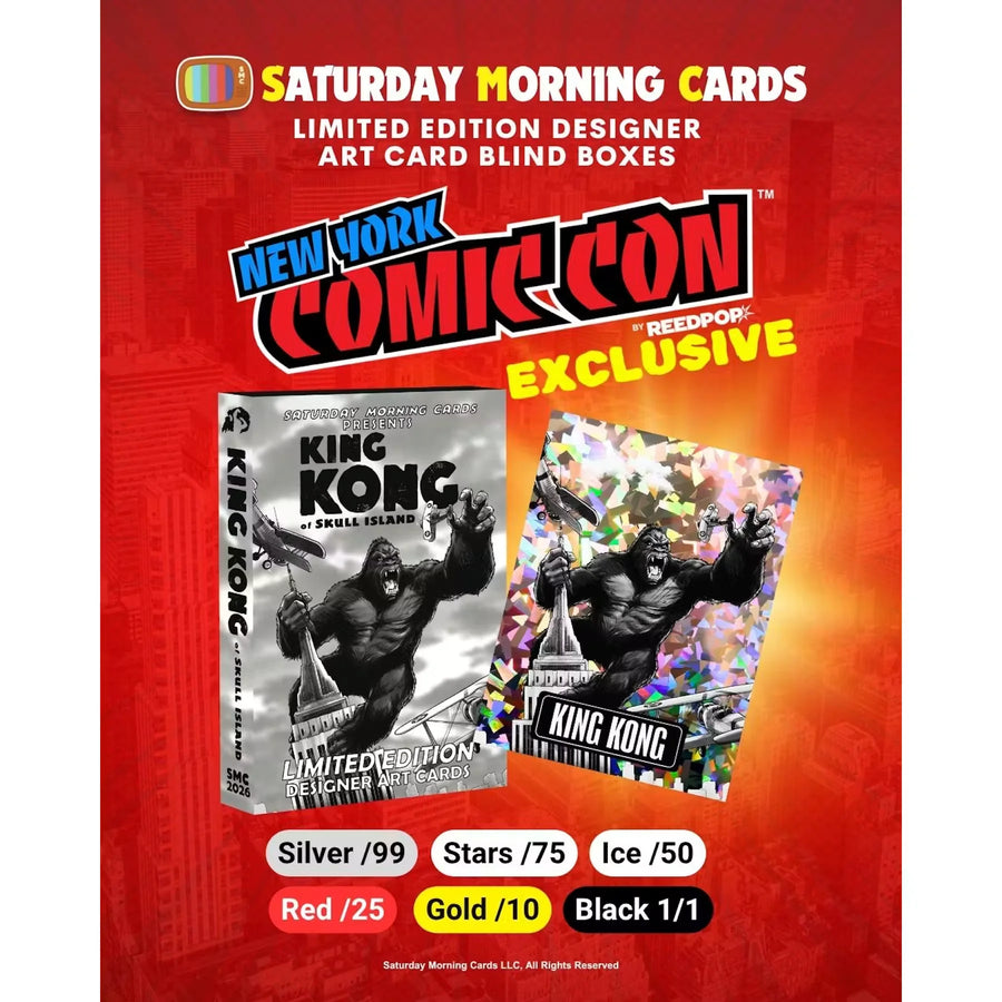 2026 Saturday Morning Cards King Kong Black & White | NYCC Exclusive Box | P5598468