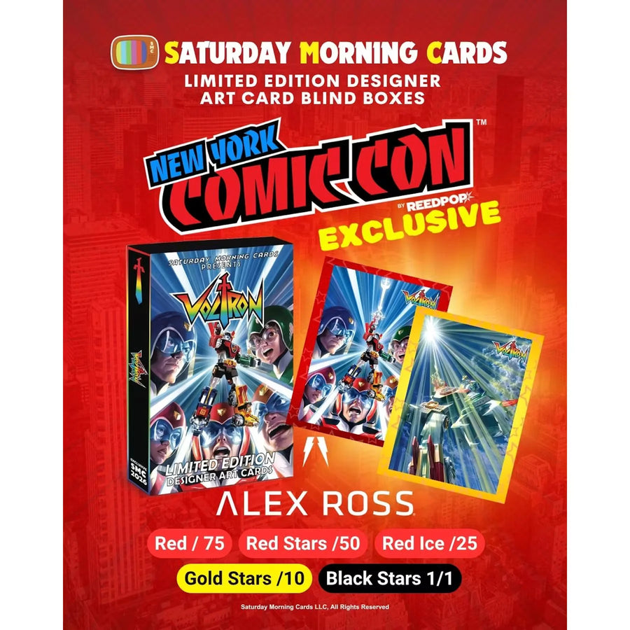 2026 Saturday Morning Cards Voltron Alex Ross NYCC Exclusive Box | P5598506