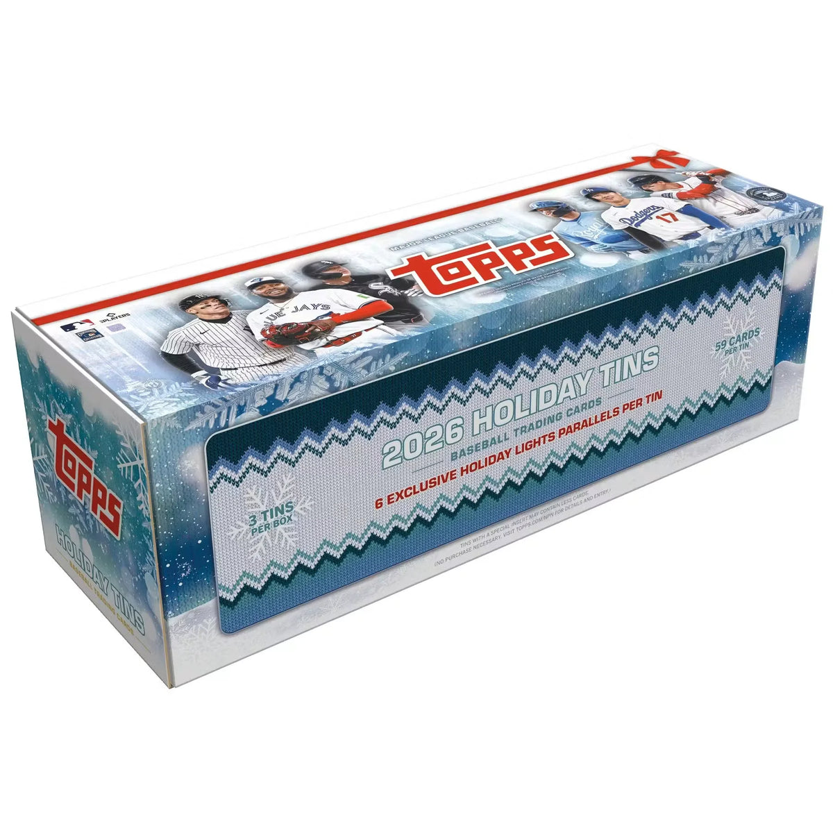 2026 Topps Holiday Baseball Hobby Collector 3-Tin Box | Presell | P5641285