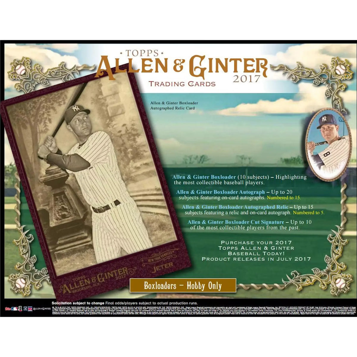 2017 Topps Allen & Ginter Baseball Hobby Box (Ships Sealed Only) | P5641634