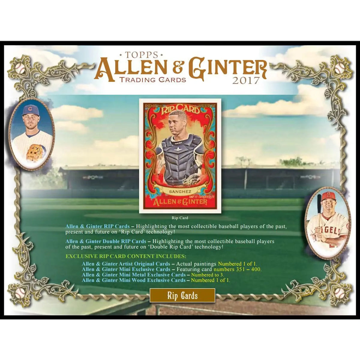 2017 Topps Allen & Ginter Baseball Hobby Box (Ships Sealed Only) | P5641634