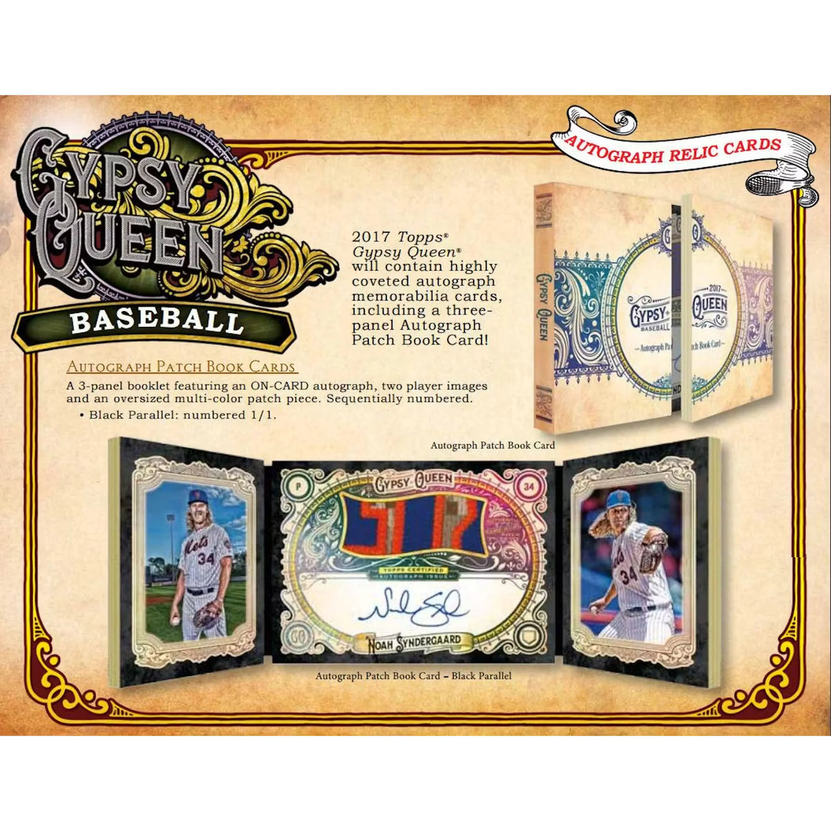 2017 Topps Gypsy Queen Baseball Hobby Box | Two Autos Per Box | P5641635