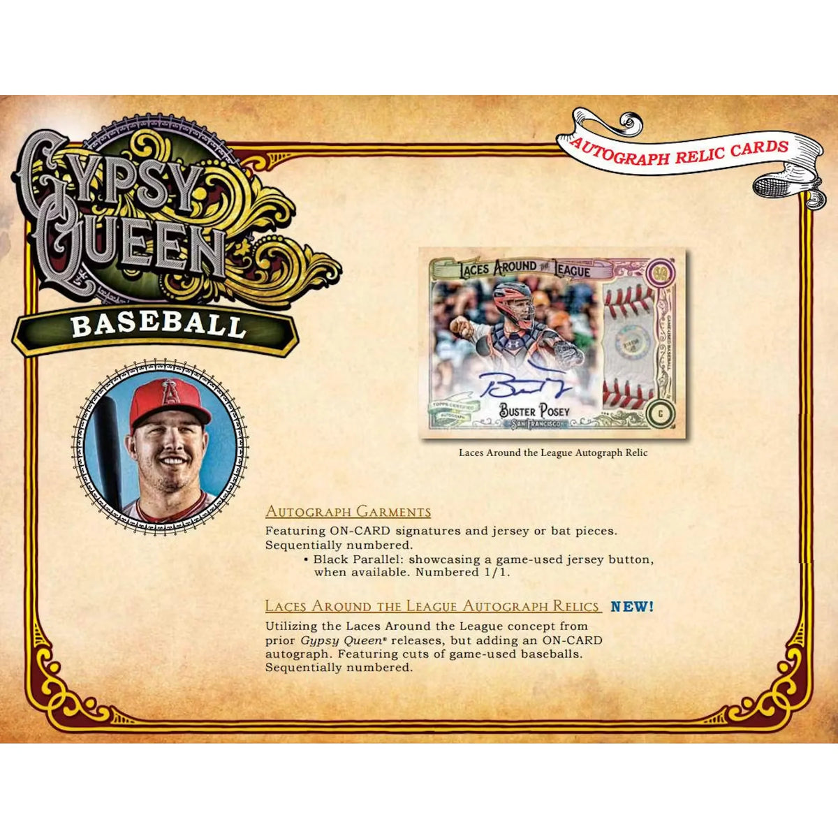 2017 Topps Gypsy Queen Baseball Hobby Box | Two Autos Per Box | P5641635