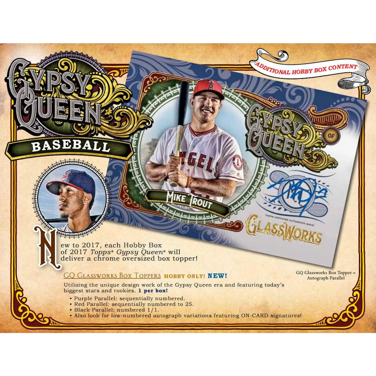 2017 Topps Gypsy Queen Baseball Hobby Box | Two Autos Per Box | P5641635