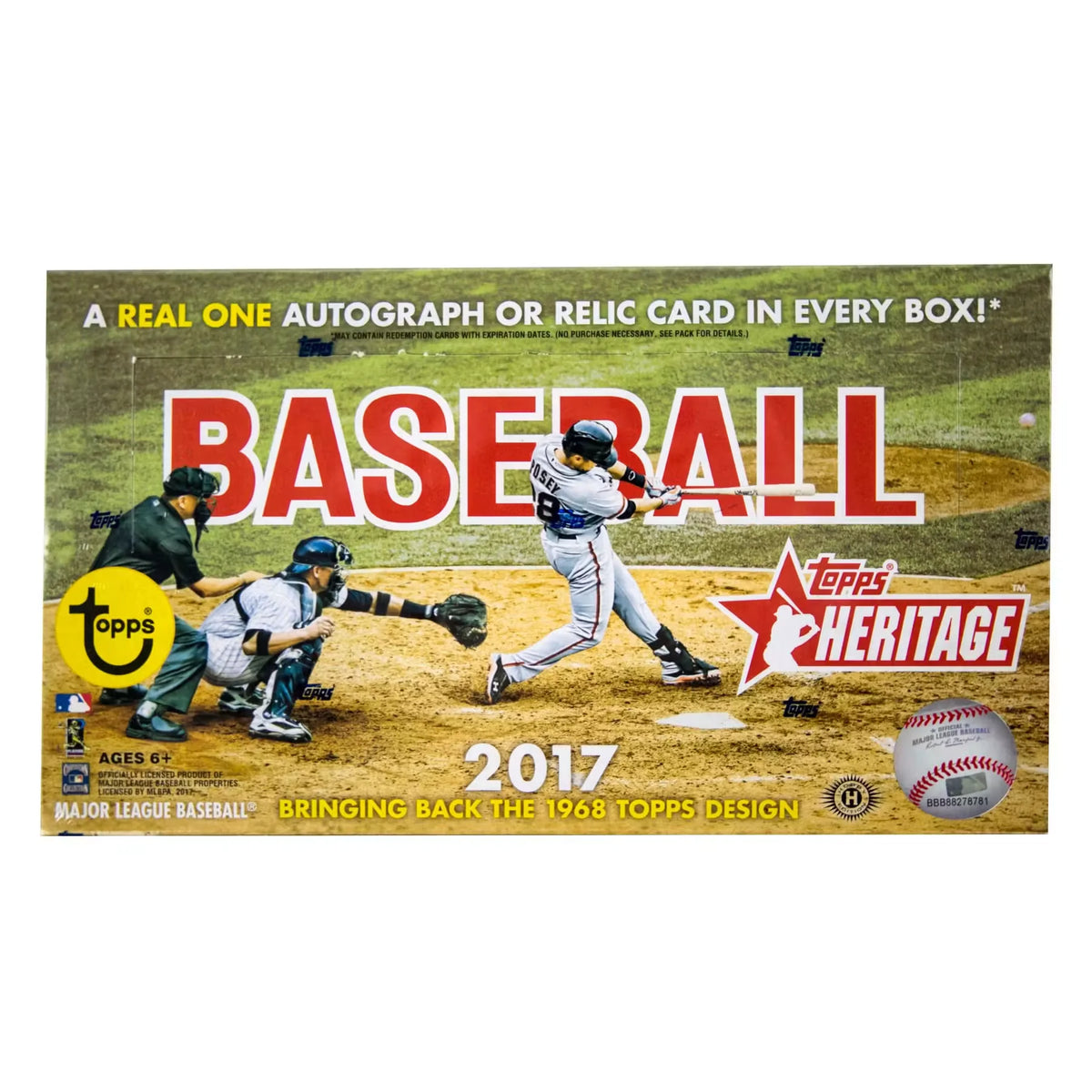 2017 Topps Heritage Baseball Hobby Box (Ships Sealed Only) | P5641636