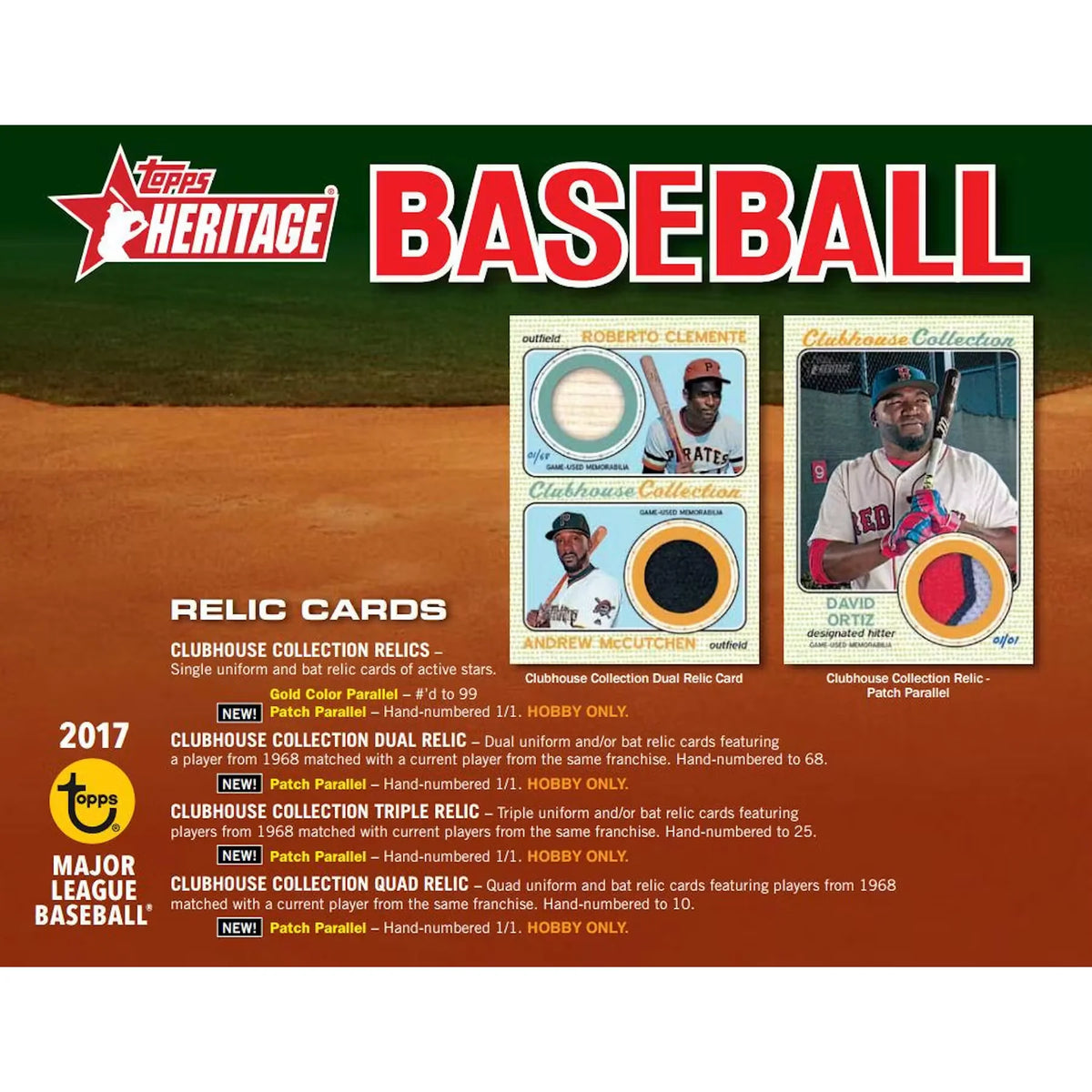 2017 Topps Heritage Baseball Hobby Box (Ships Sealed Only) | P5641636
