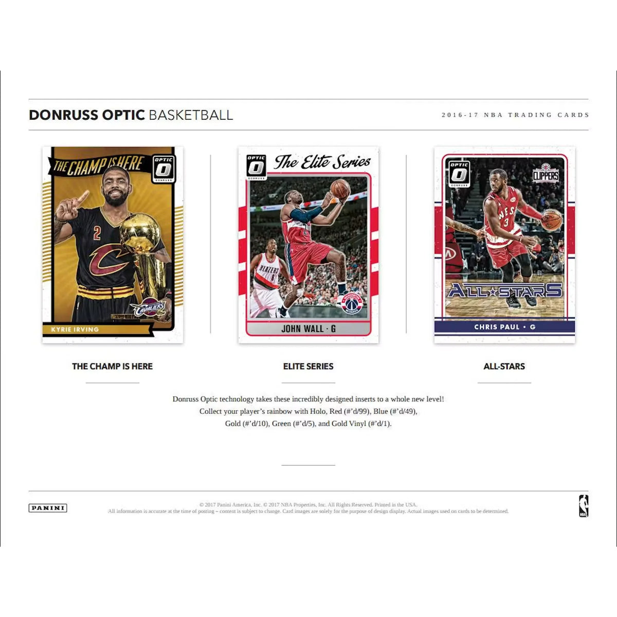 2016-17 Panini Donruss Optic Basketball Hobby Box (Ships Sealed Only) - D | P5641853