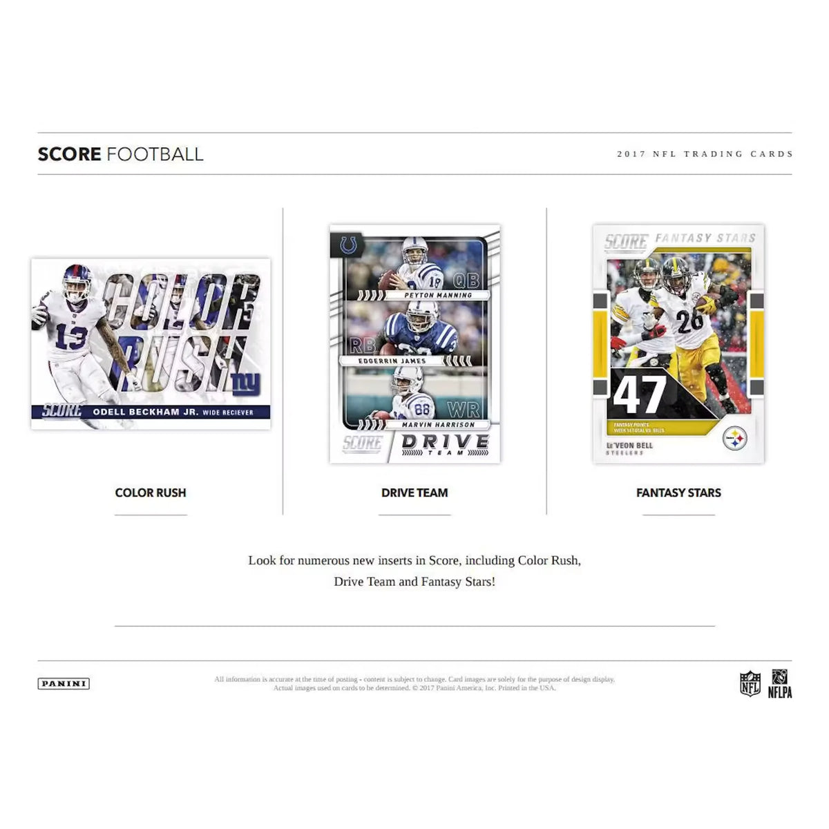 2017 Panini Score Football Hobby Jumbo Box (Ships Sealed Only) | P5641942