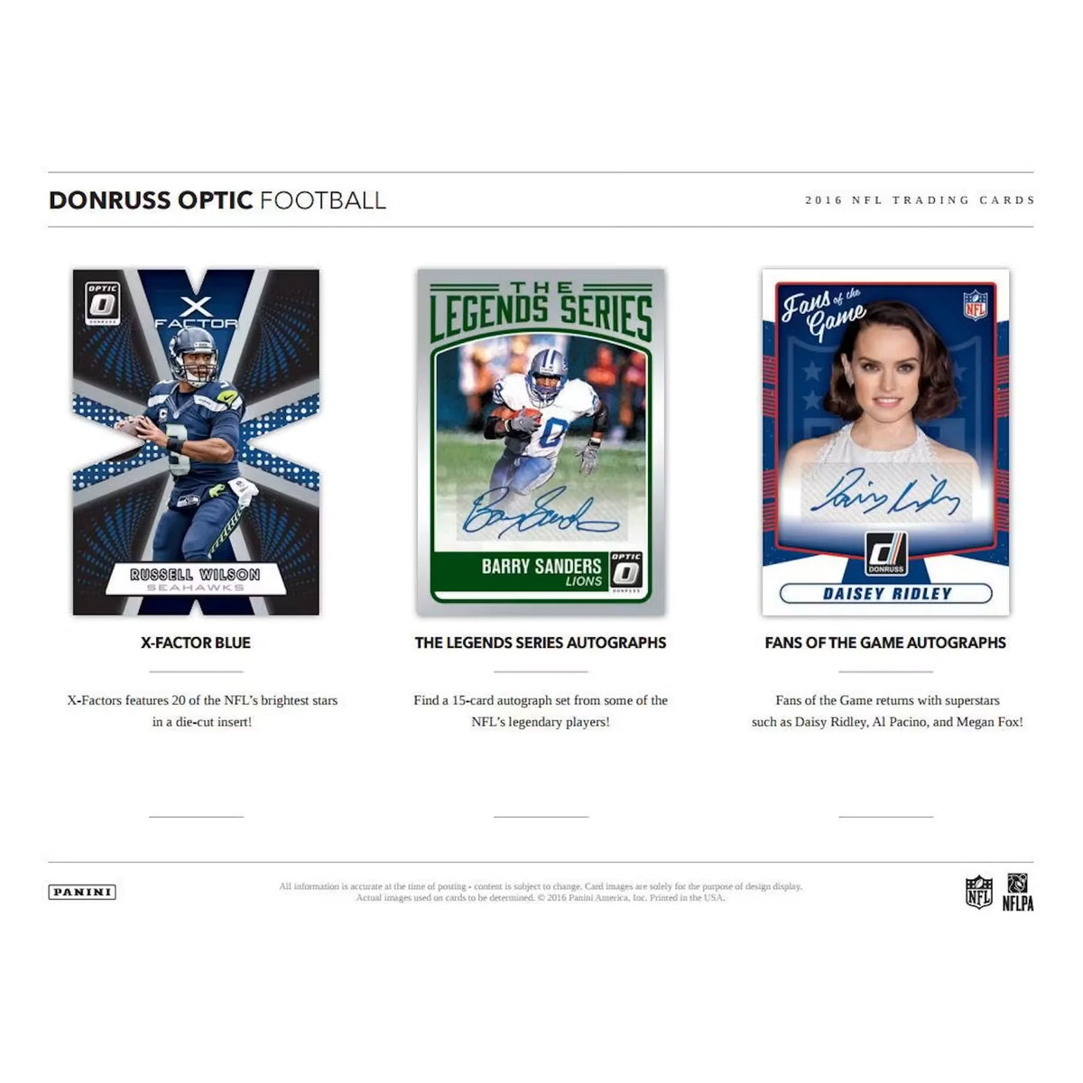 2016 Panini Donruss Optic Football Hobby Box (Ships Sealed Only) - D | P5641944