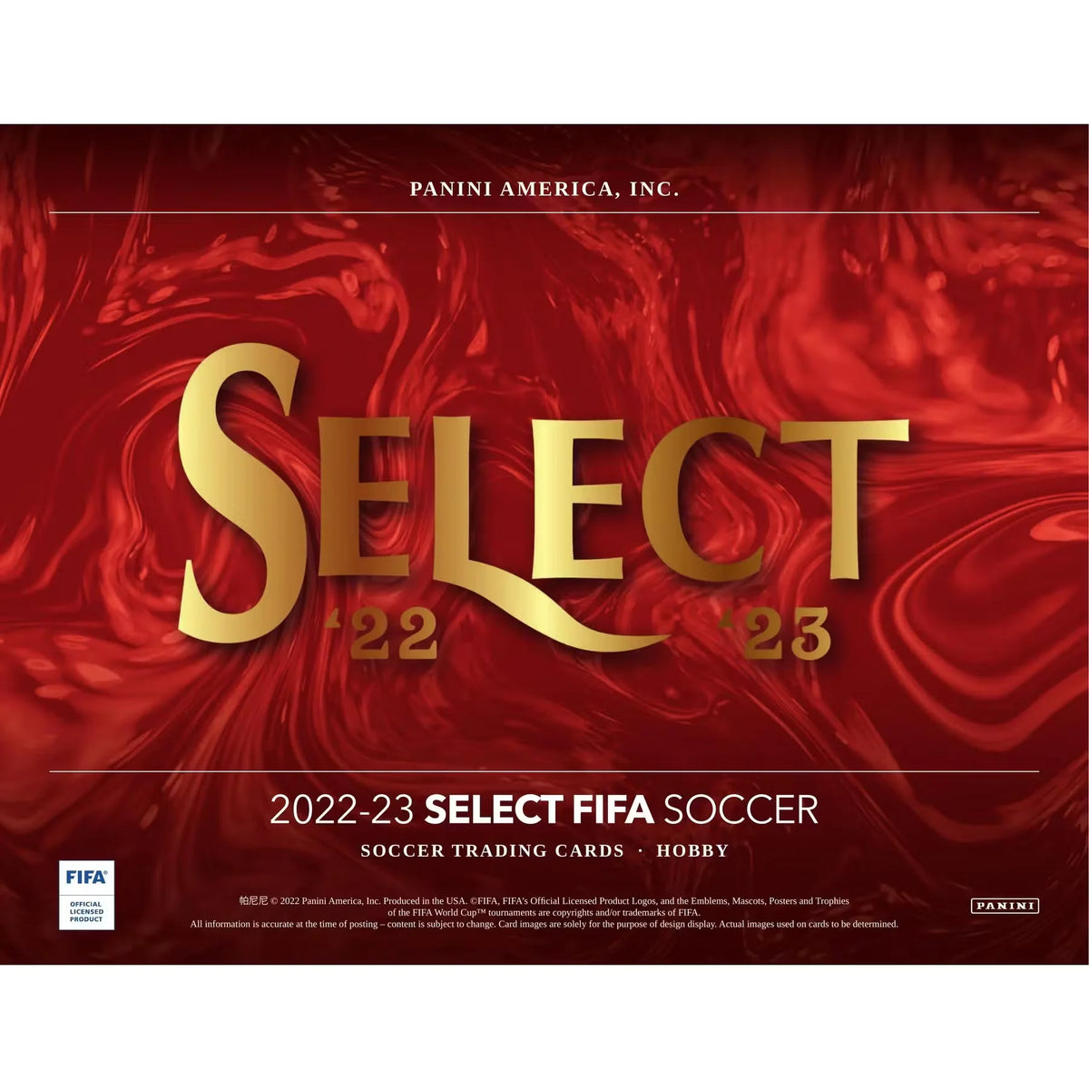 2022-23 Panini Select FIFA Soccer Hobby Box (Ships Sealed Only) | P5688235