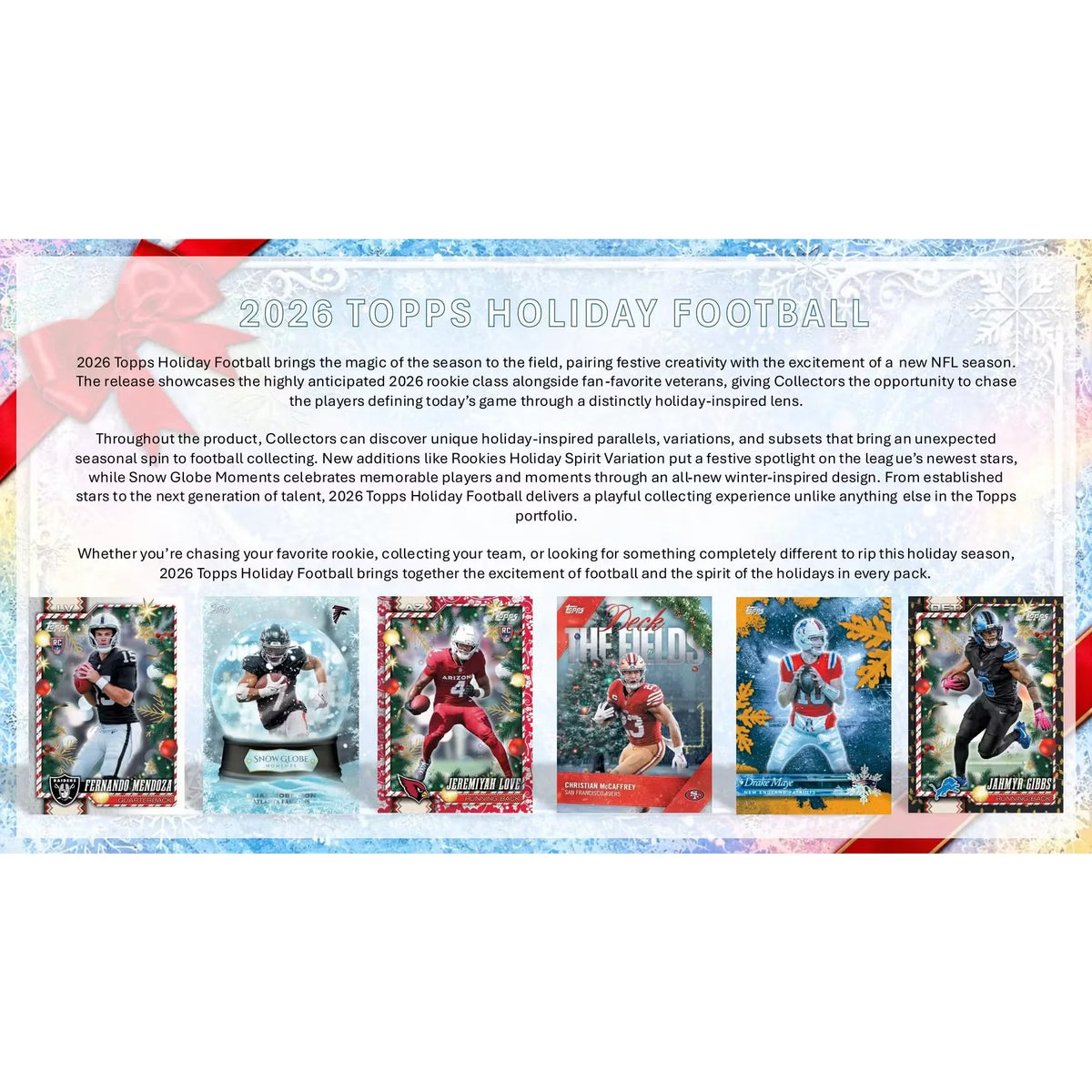 2026 Topps Holiday Football Mega Box | Presell (Ships Sealed Only) | P5754600