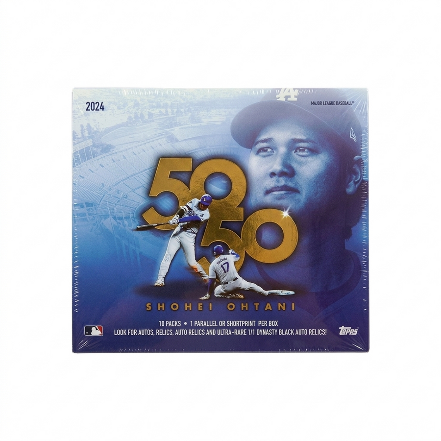 2024 Topps 50/50 Shohei Ohtani Baseball 10-Pack Box (Ships Sealed Only)