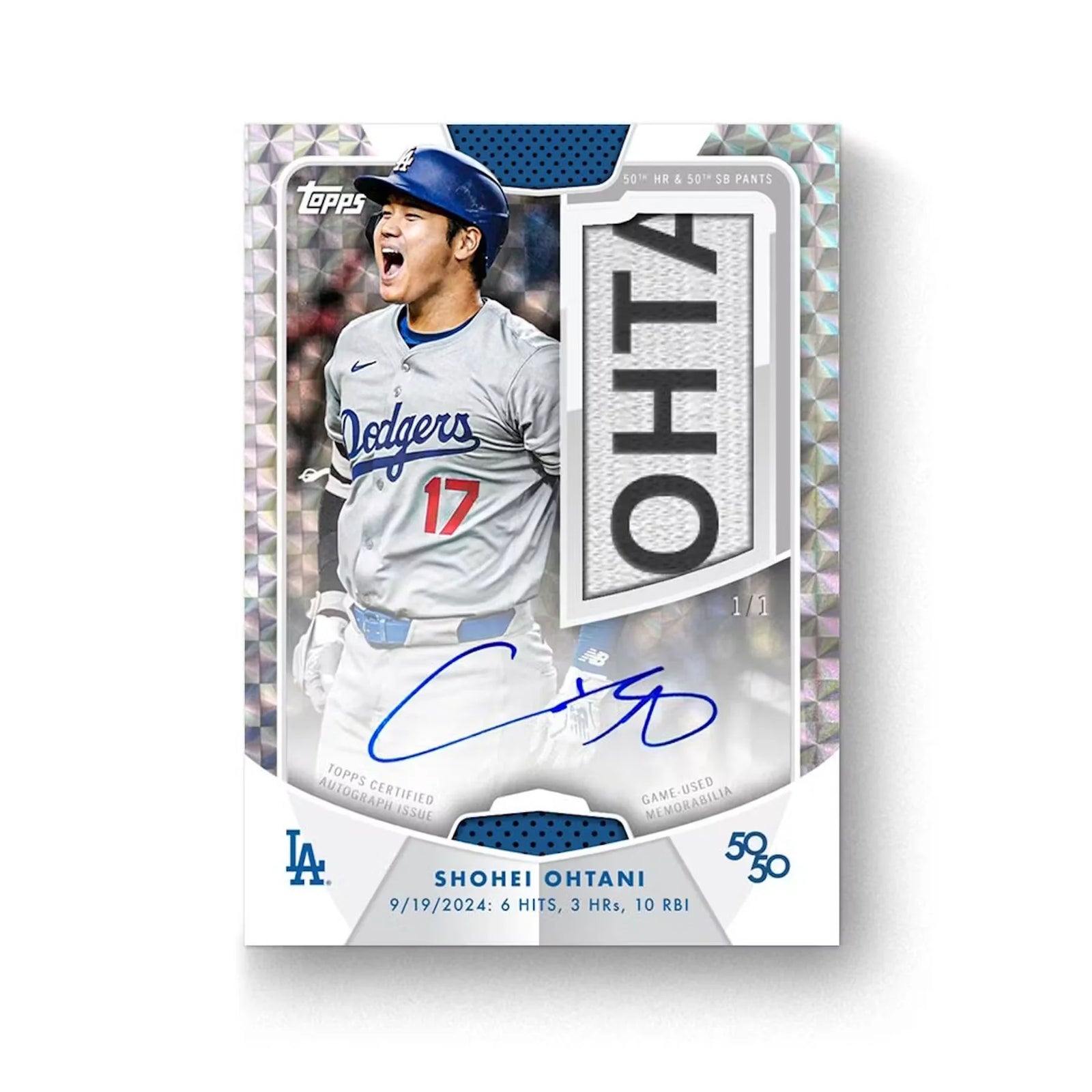 2024 Topps 50/50 Shohei Ohtani Baseball 10-Pack Box (Ships Sealed Only)