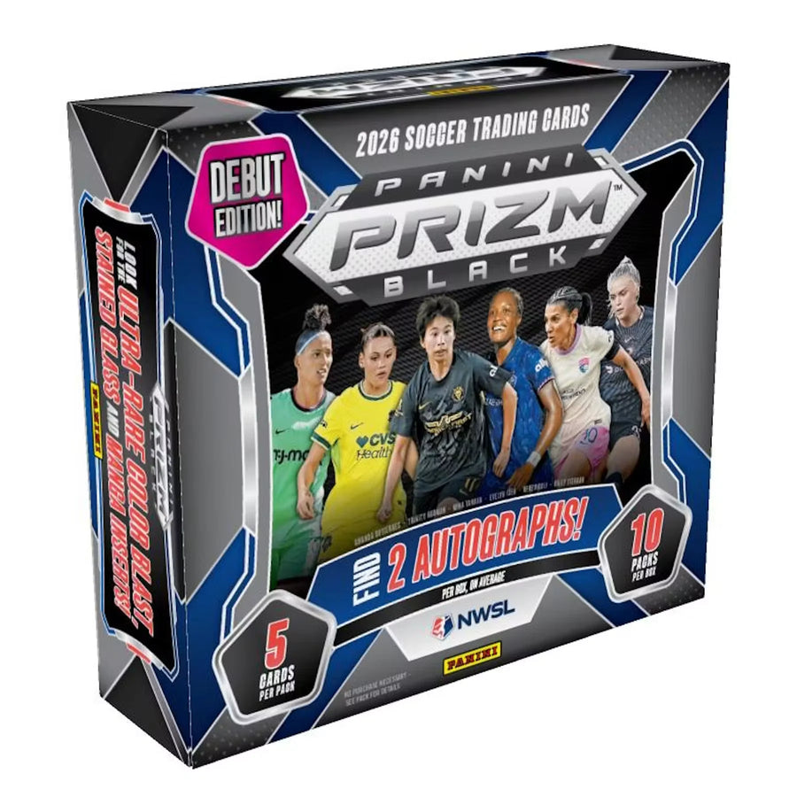 2026 Panini Prizm Black NWSL Soccer Hobby Box | Presell (Ships Sealed Only) | P5945572