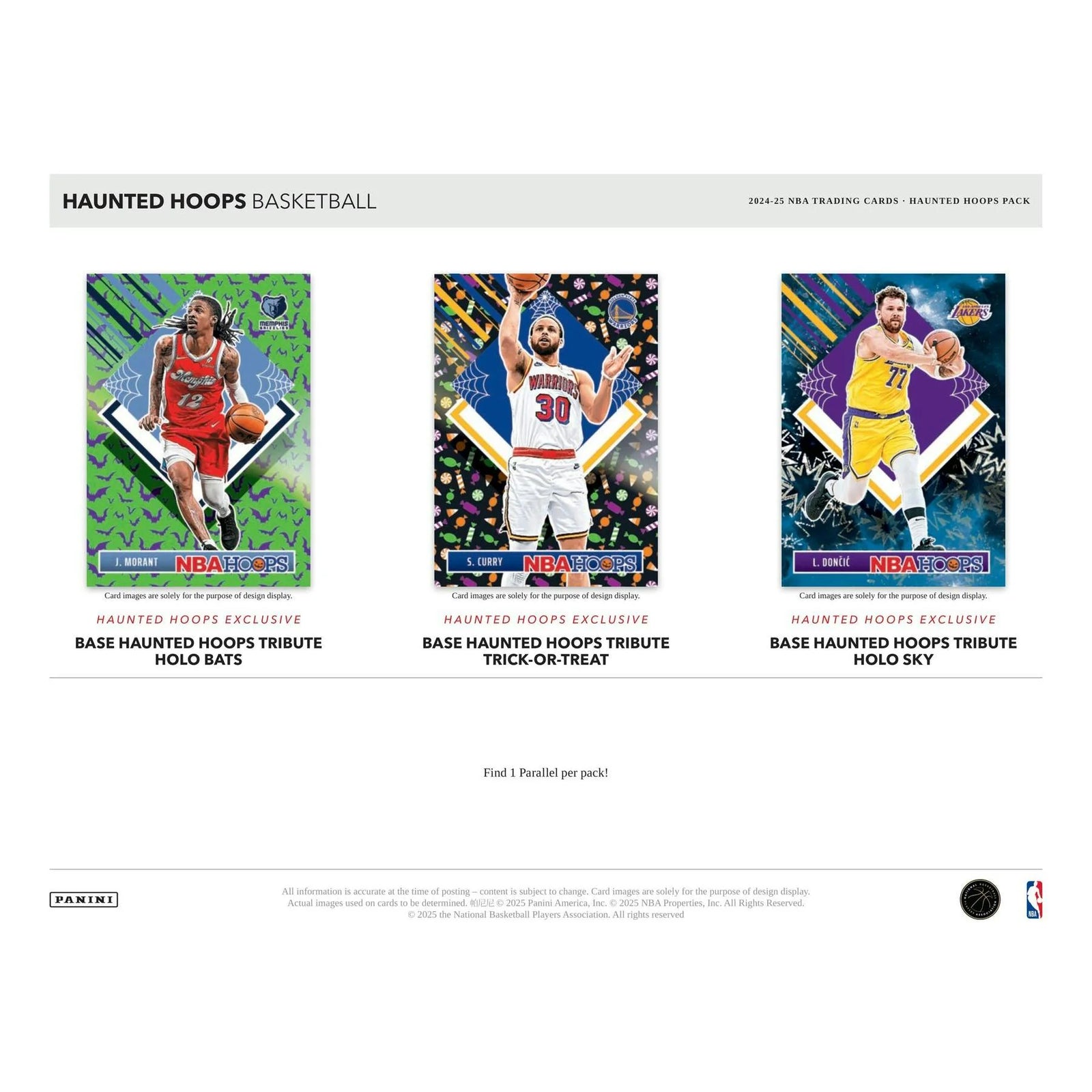 2024-25 Panini Haunted Hoops Halloween Basketball Retail 40-Pack Box (Ships Sealed Only)