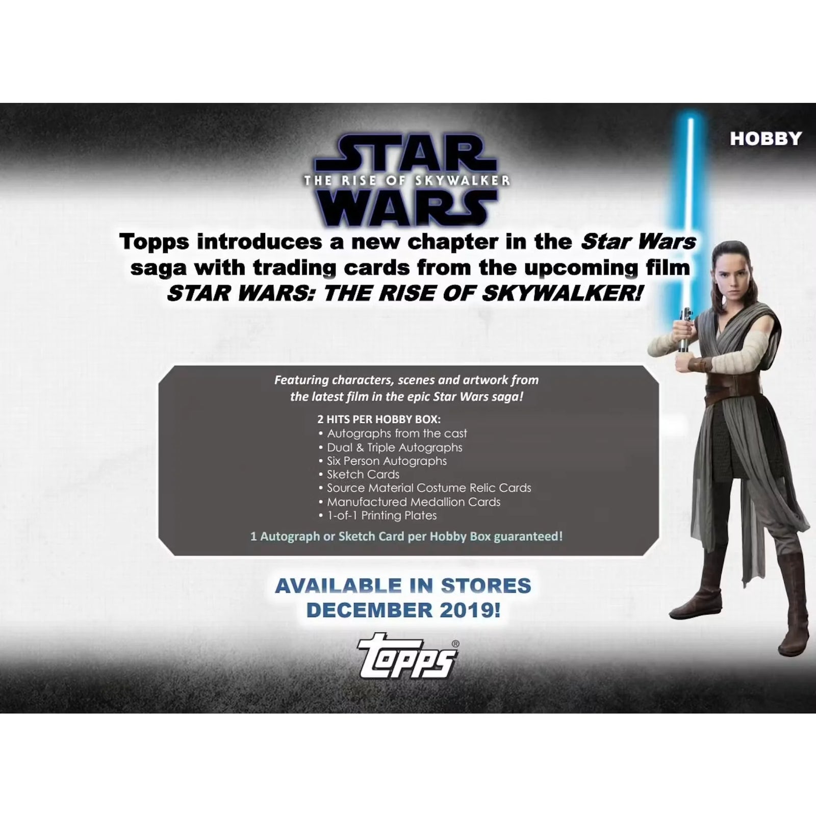 Star Wars The Rise of Skywalker Hobby Box | 2019 Topps (Ships Sealed Only)