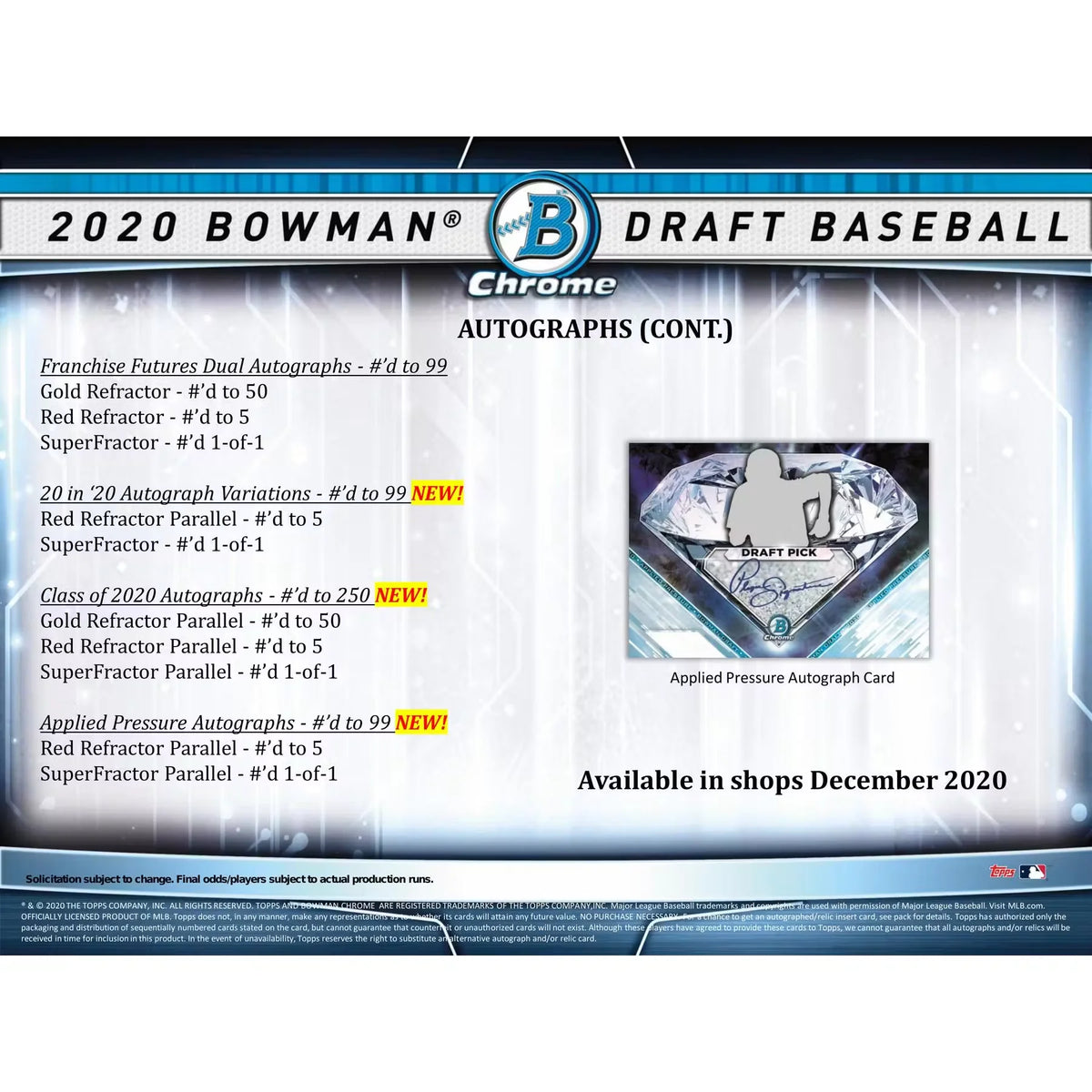 2020 Bowman Draft Baseball Super Jumbo Box - D | P6052901