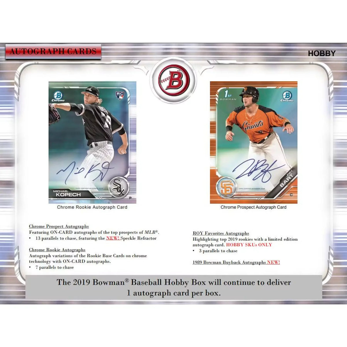 2019 Bowman Baseball Hobby Box (Ships Sealed Only) - D | P6052911
