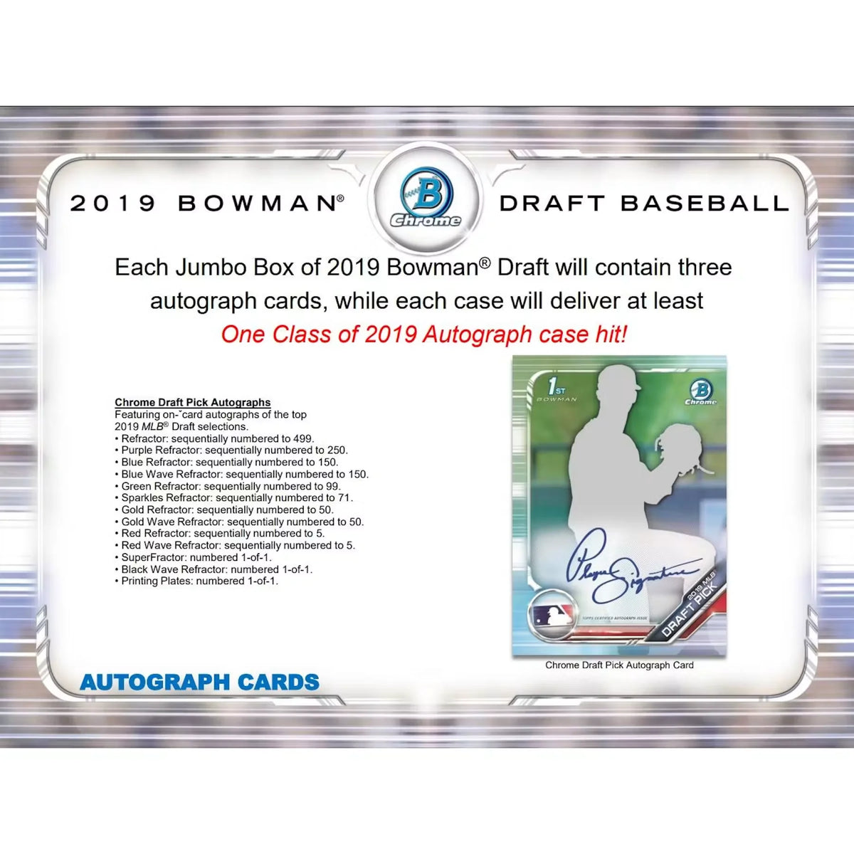 2019 Bowman Draft Baseball Super Jumbo Box (Ships Sealed Only) - D | P6052916