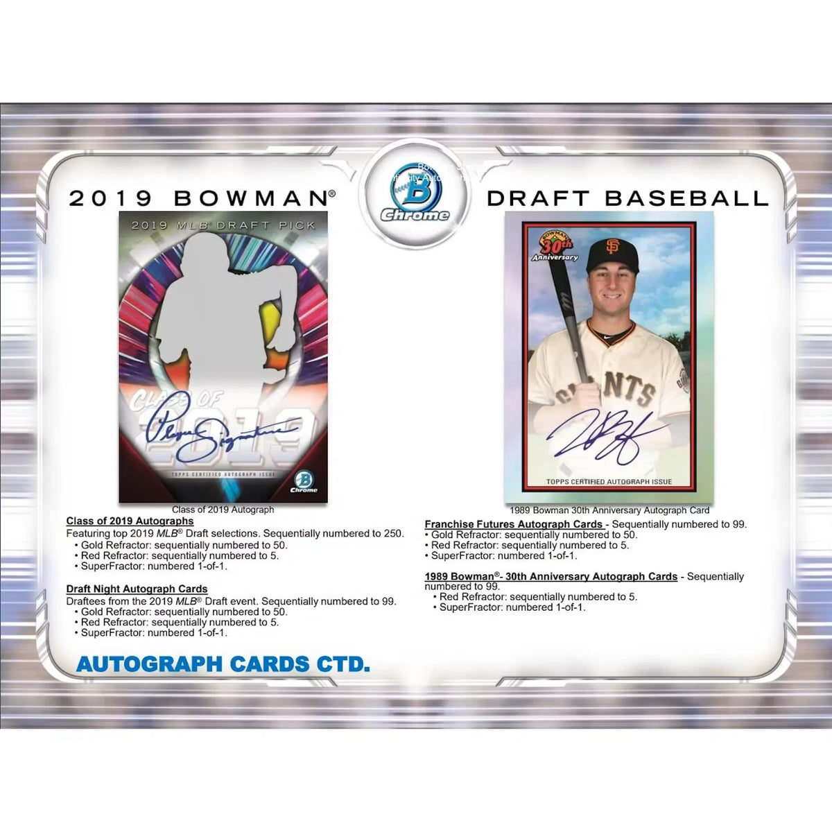 2019 Bowman Draft Baseball Super Jumbo Box (Ships Sealed Only) - D | P6052916