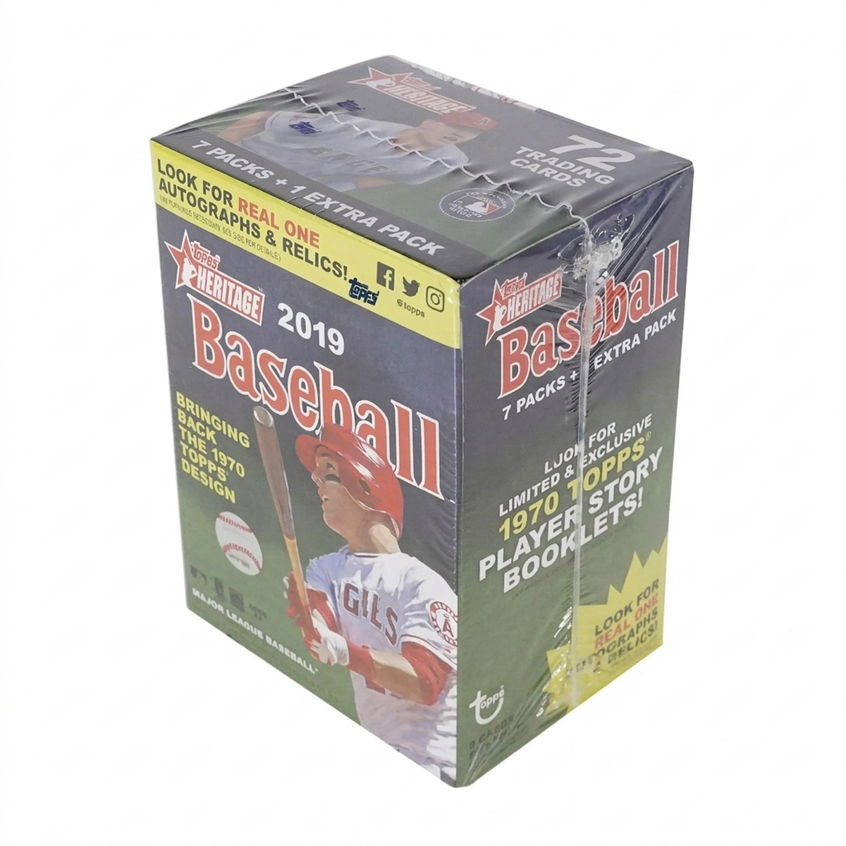 2019 Topps Heritage Baseball Blaster Box | 1970 Design (Ships Sealed Only) | P6052920
