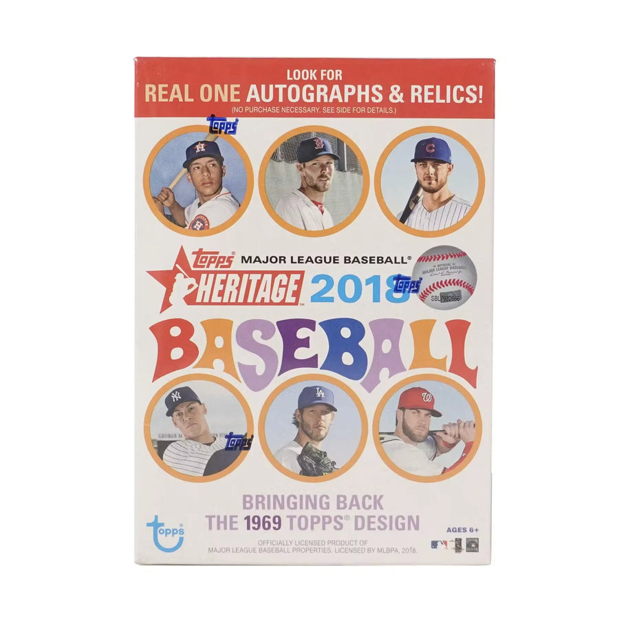 2018 Topps Heritage Baseball Blaster Box | Real One Autos & Relics | P6052933