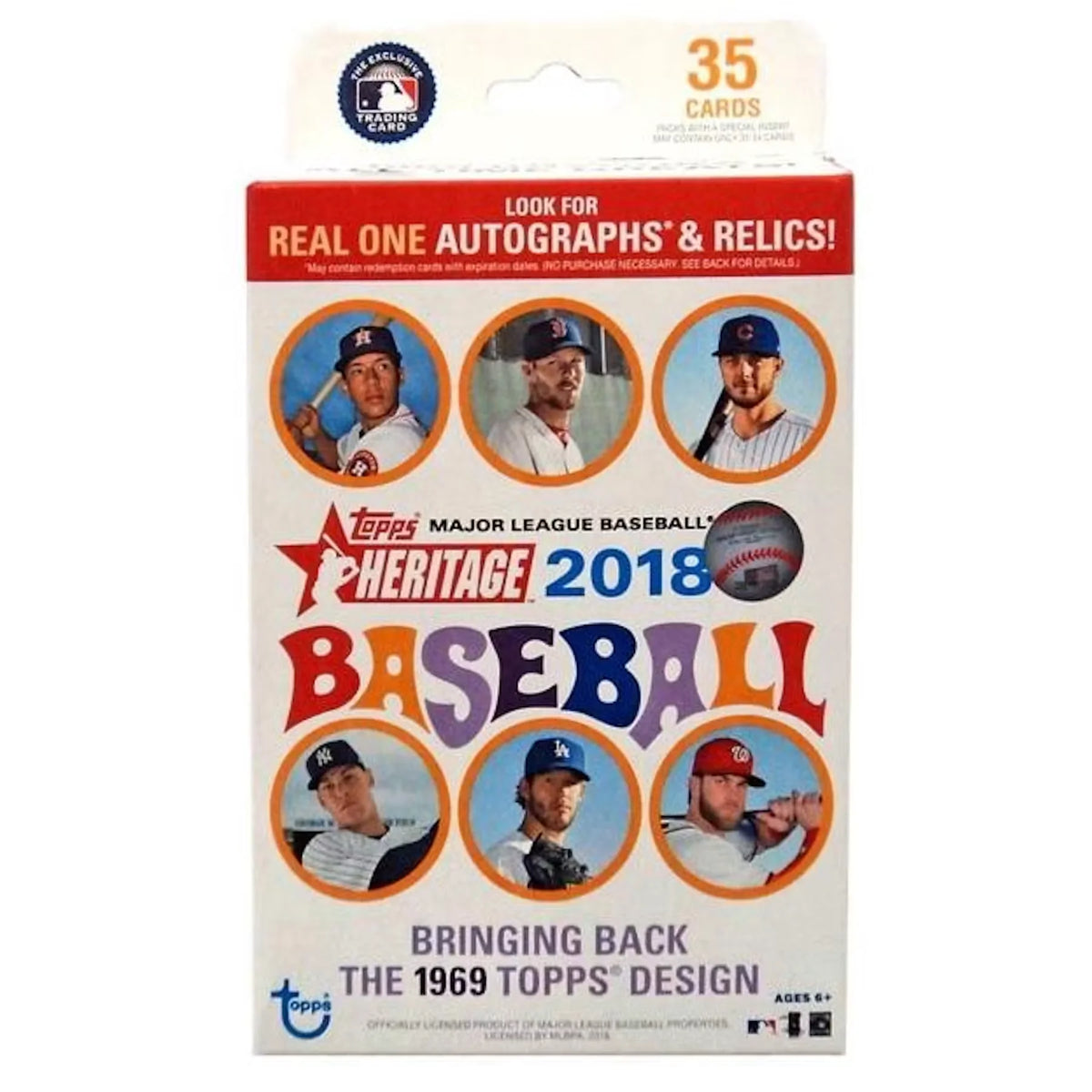 2018 Topps Heritage Baseball Hanger Box (Ships Sealed Only) | P6052934