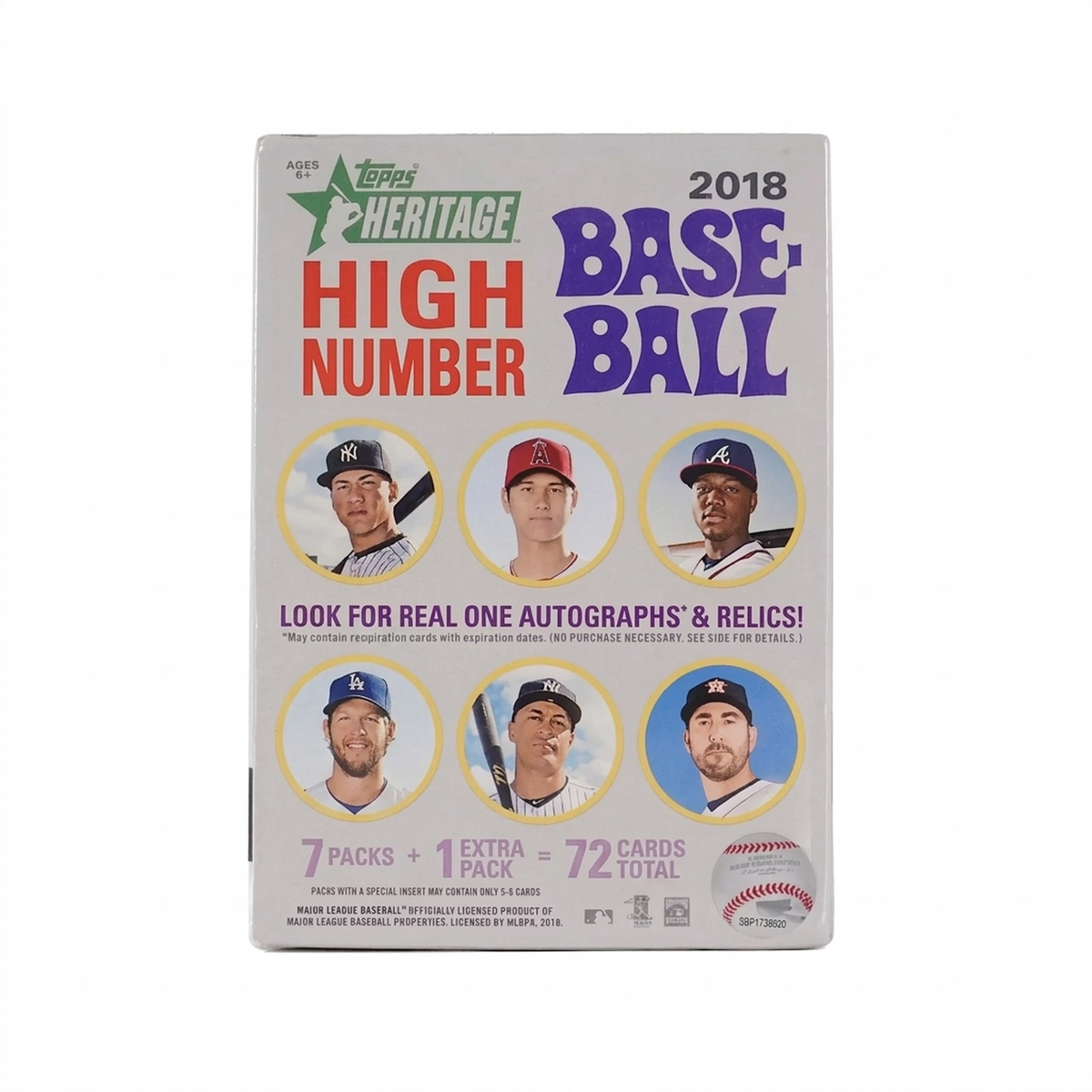2018 Topps Heritage High Number Baseball Blaster Box (Ships Sealed Only) - D2 | P6052935