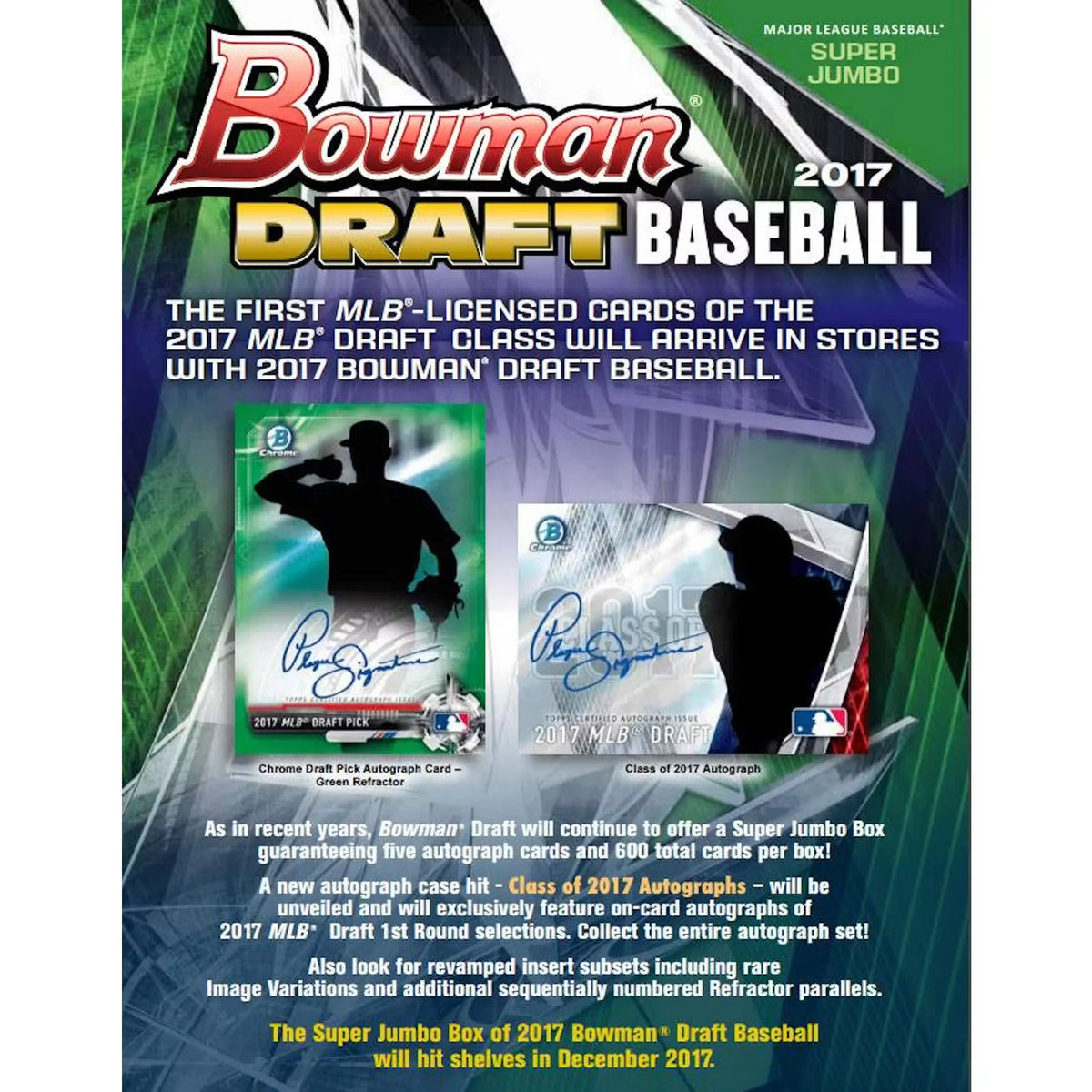2017 Bowman Draft Baseball Hobby Jumbo Box - D | P6052938