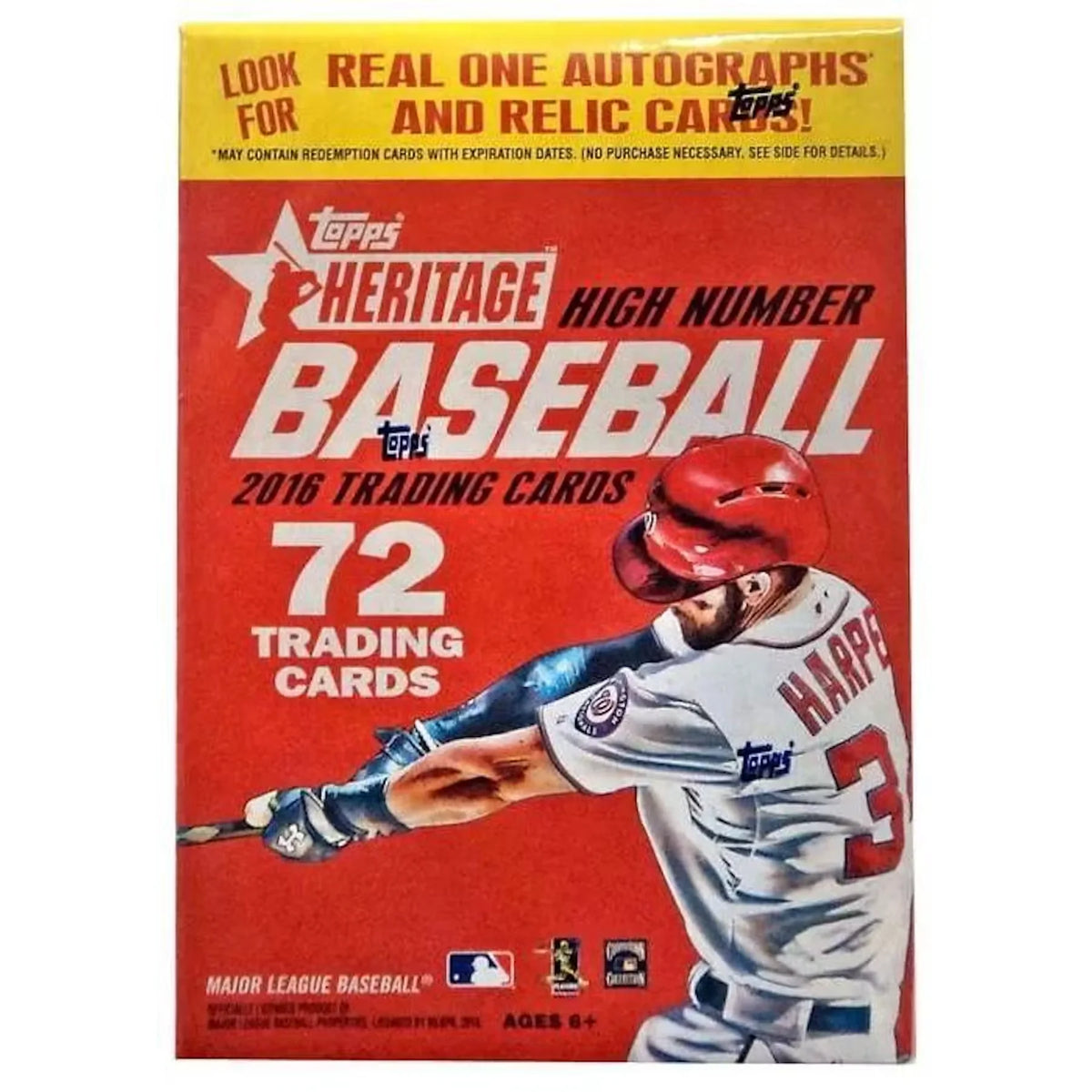 2016 Topps Heritage High Number Baseball Blaster Box (Ships Sealed Only) - D2 | P6052948