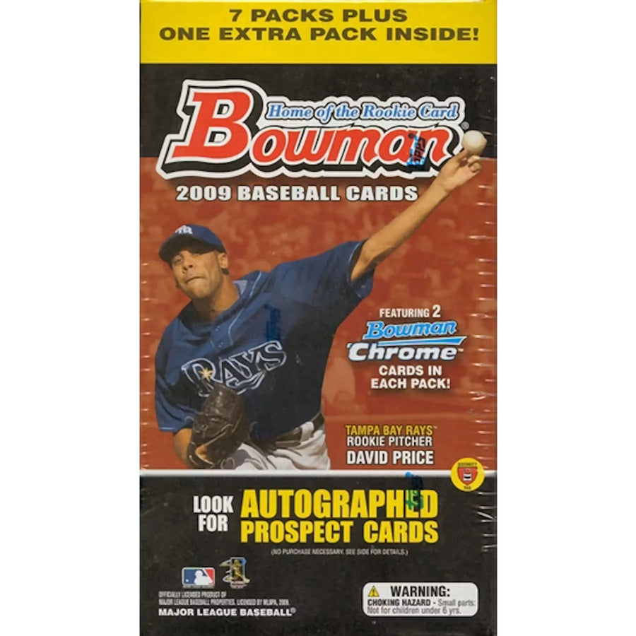 2009 Bowman Baseball Blaster Box | 7 Packs + Bonus (Ships Sealed Only) | P6052981