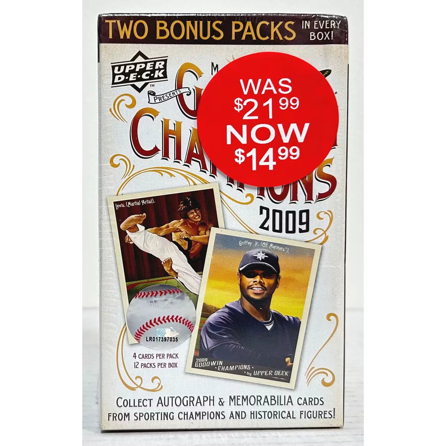 2009 Upper Deck Goodwin Champions Baseball Blaster Box (Ships Sealed Only) | P6052985