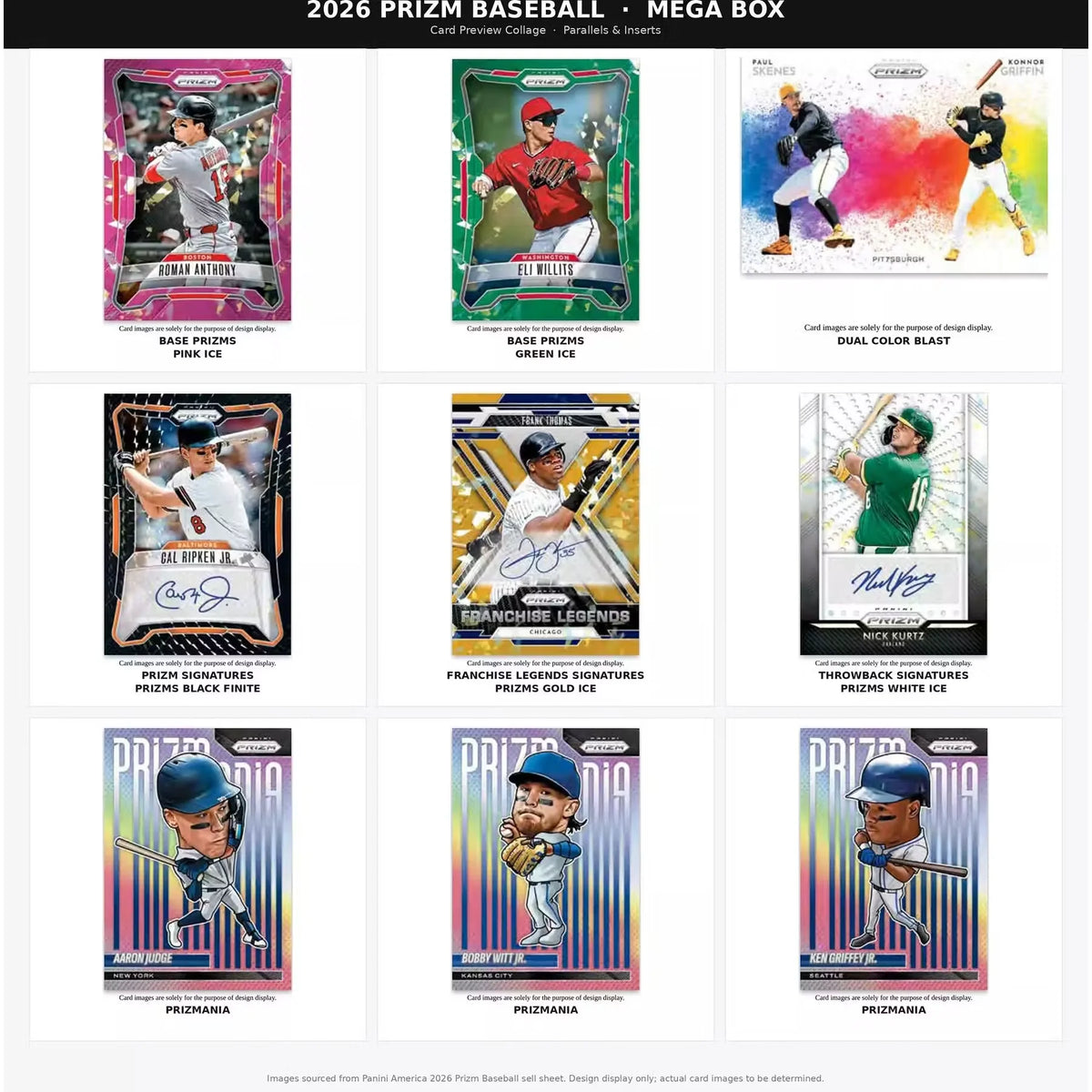 2026 Panini Prizm Baseball Mega Box | Pink Ice Prizms (Ships Sealed Only) | P6053864