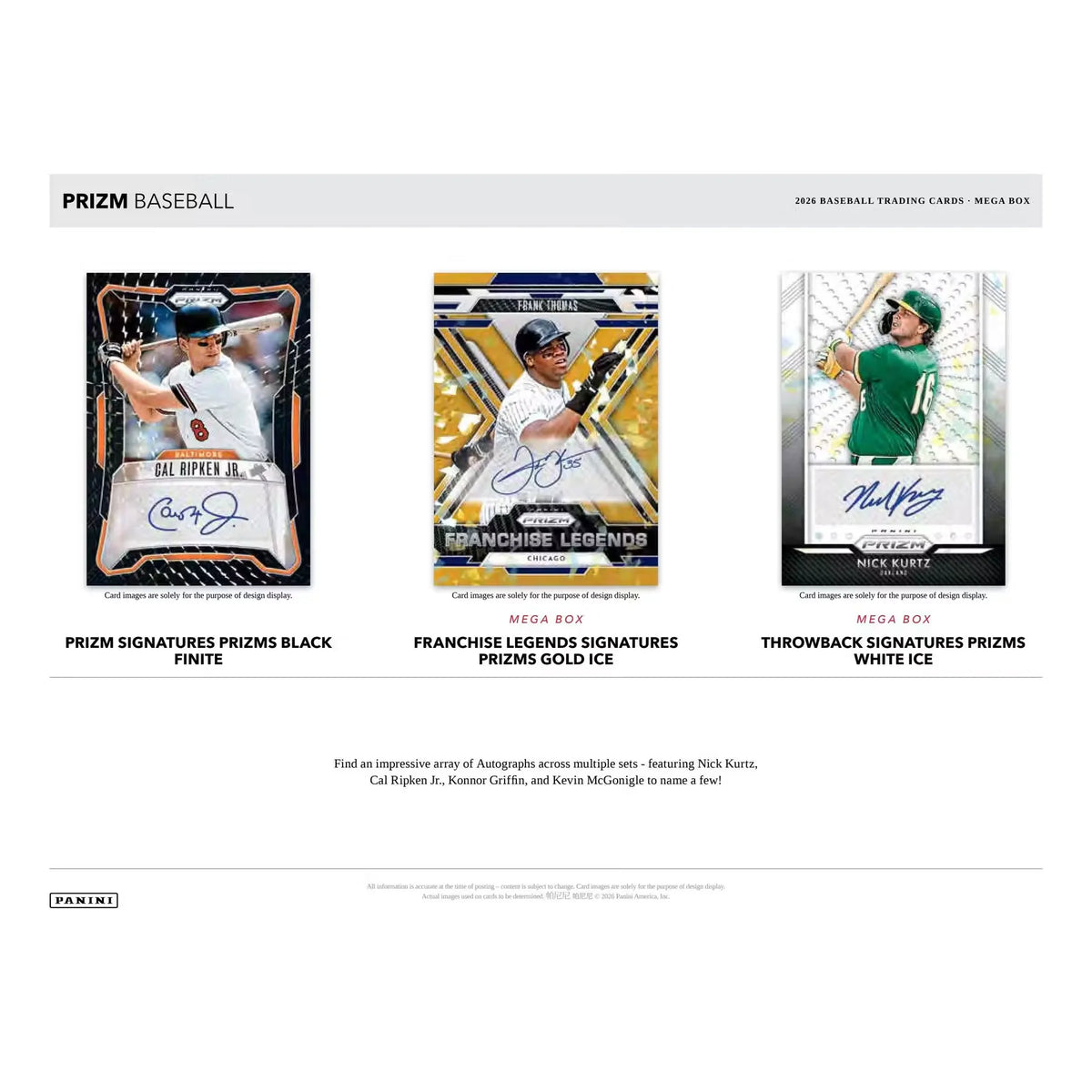 2026 Panini Prizm Baseball Mega Box | Pink Ice Prizms (Ships Sealed Only) | P6053864