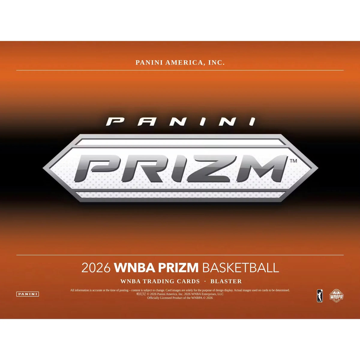 2026 Panini Prizm WNBA Basketball Blaster Box | Presell (Ships Sealed Only) | P6053879