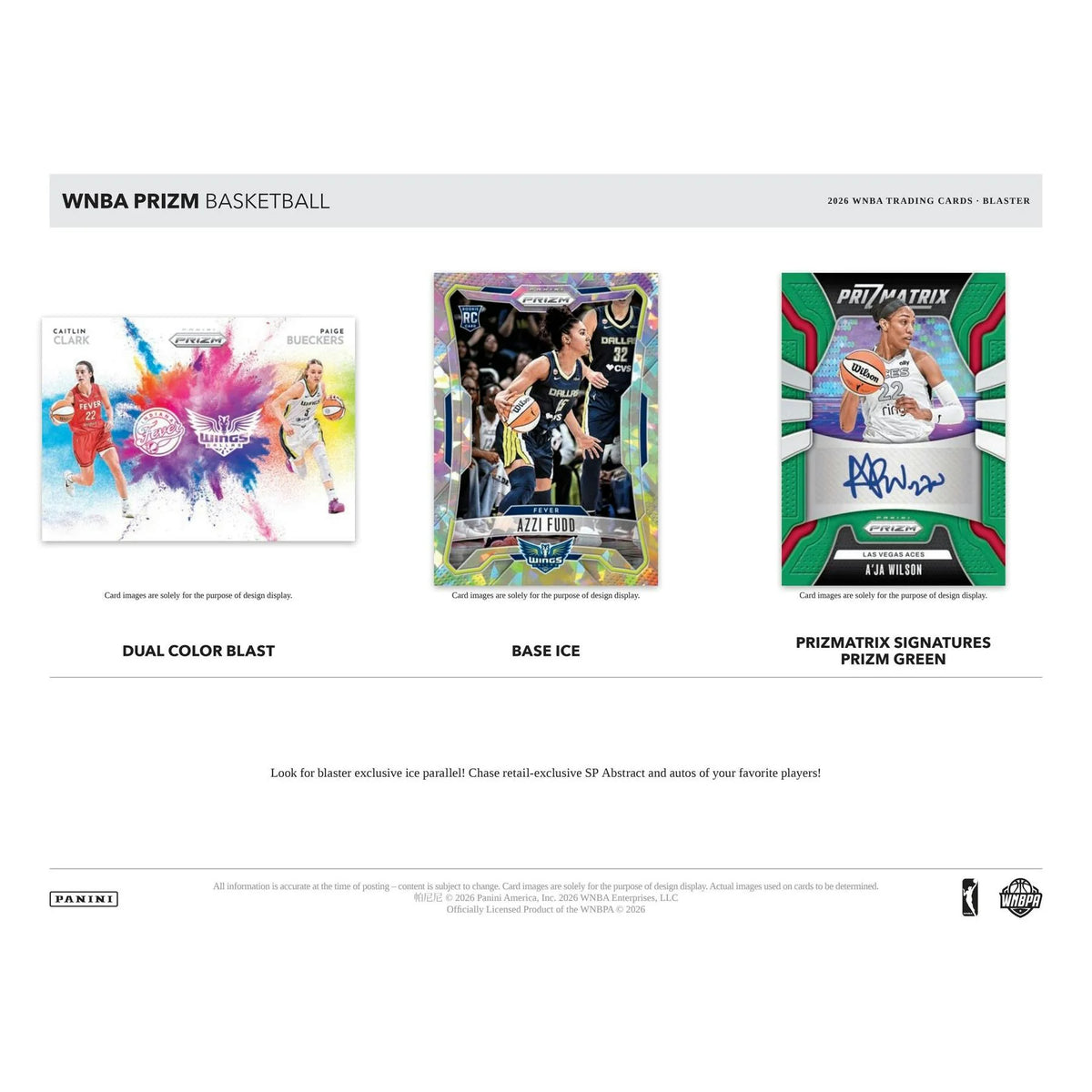 2026 Panini Prizm WNBA Basketball Blaster Box | Presell (Ships Sealed Only) | P6053879